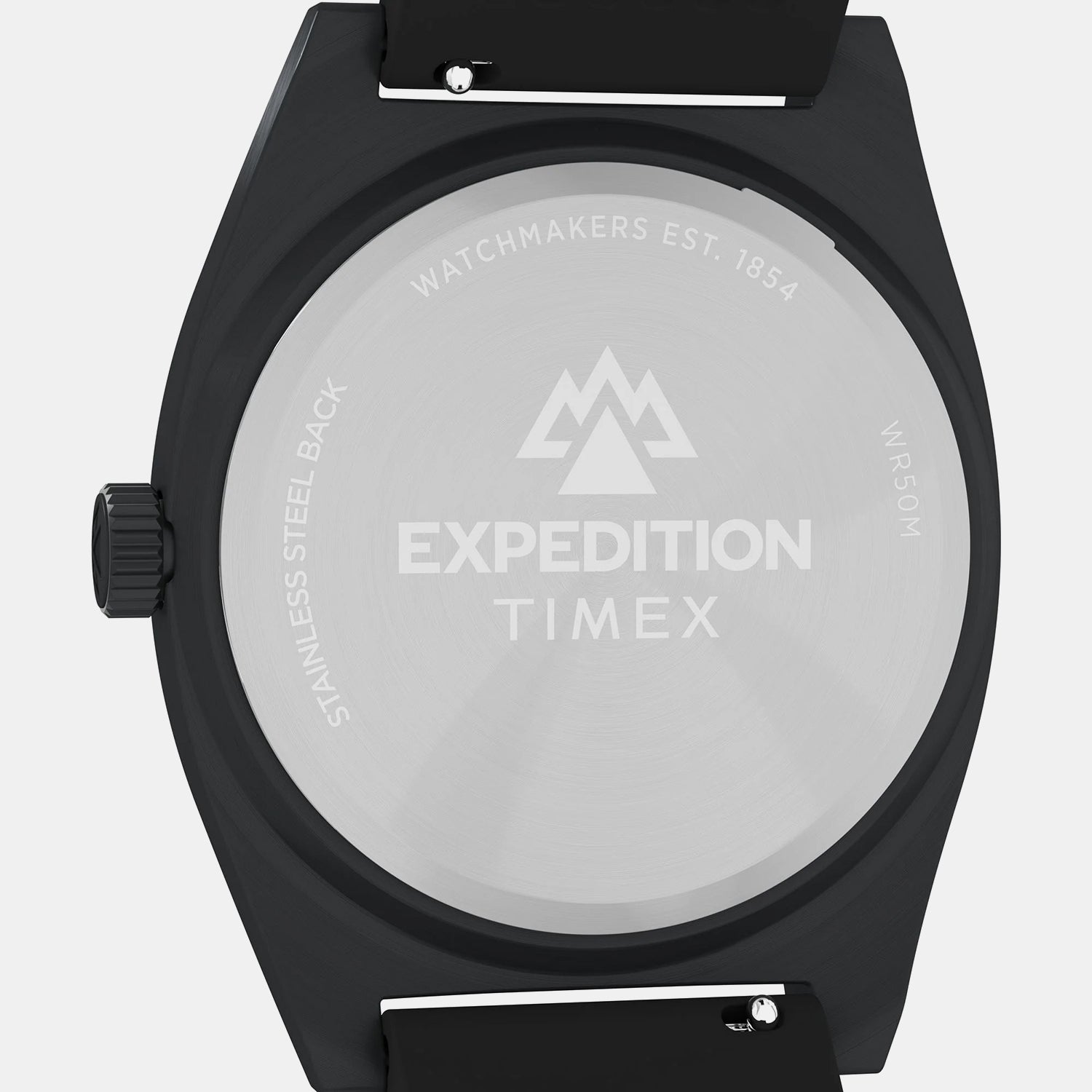 Timex Expedition Men Quartz Black Dial Analog Silicone Watch Tw2Y18100Uj