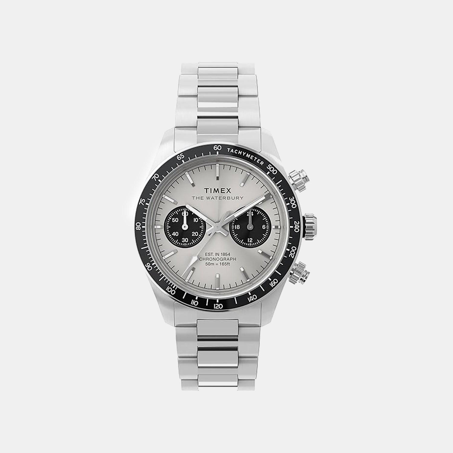 Timex Men Quartz Silver Dial Analog Stainless Steel Watch Tw2Y19200Ik