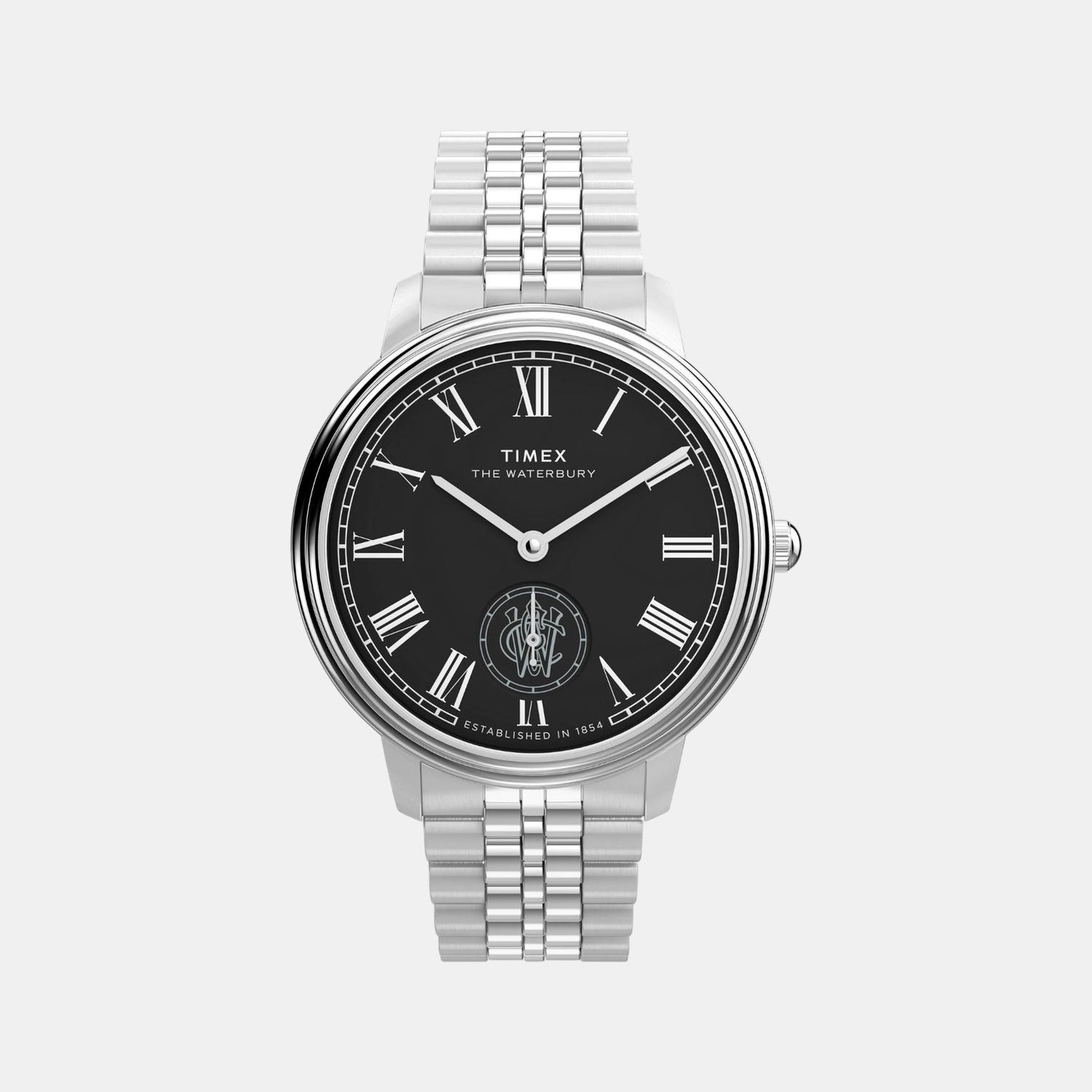 Timex Men Quartz Black Dial Analog Stainless Steel Watch Tw2Y23300Uj