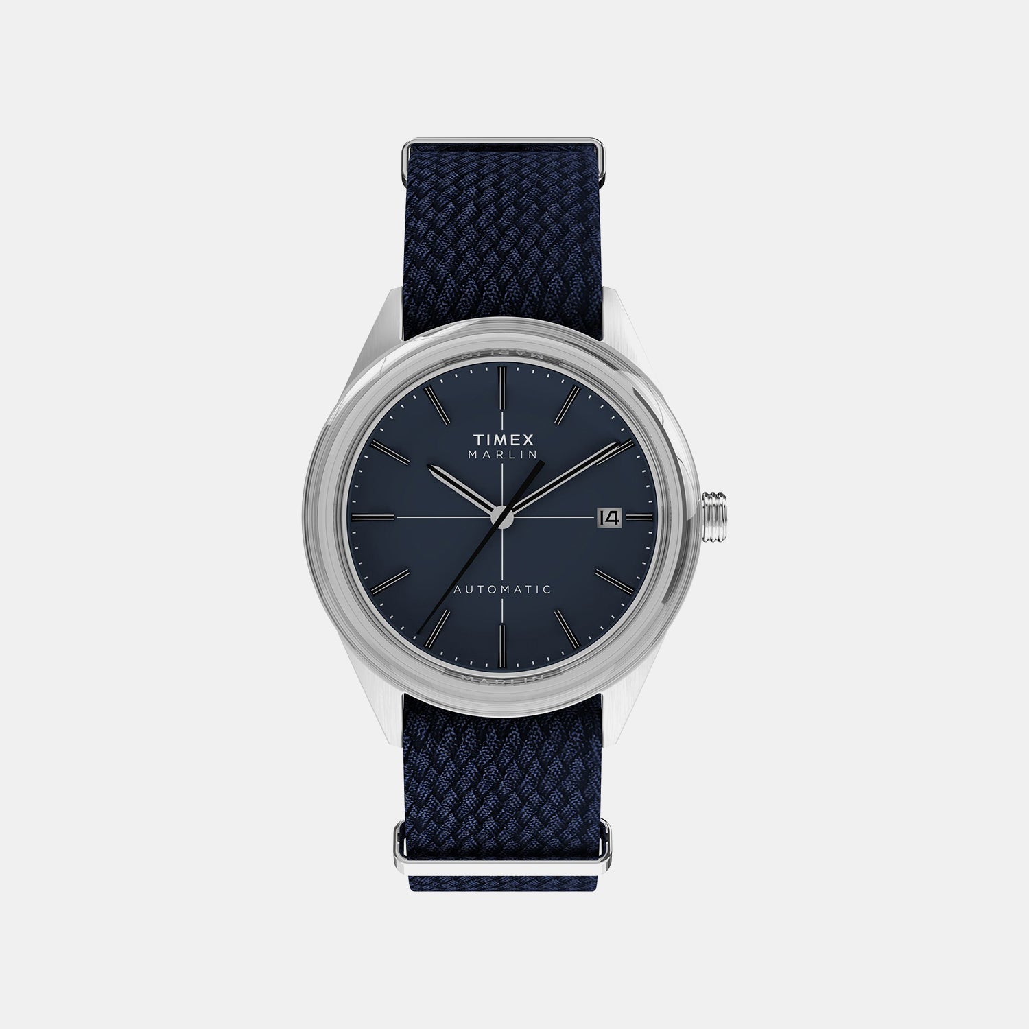 Timex Marlin Men Automatic Blue Dial Analog Fabric Watch Tw2Y24500Uj