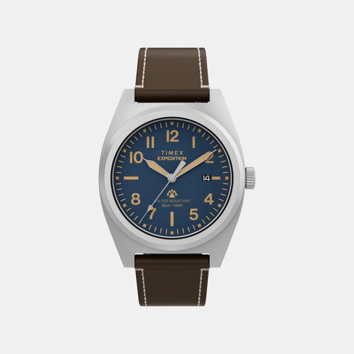 Timex Expedition Men Quartz Blue Dial Analog Leather Watch Tw2Y30600Uj