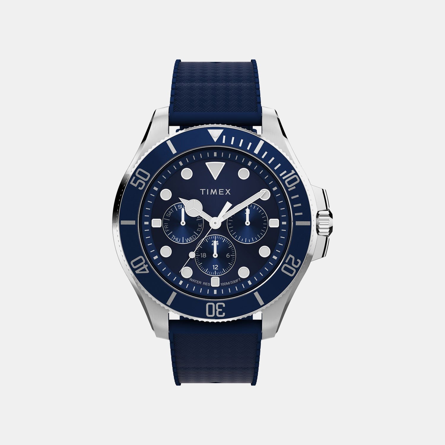 Timex Men Quartz Blue Dial Analog Resin Watch Tw2Y33400Uj