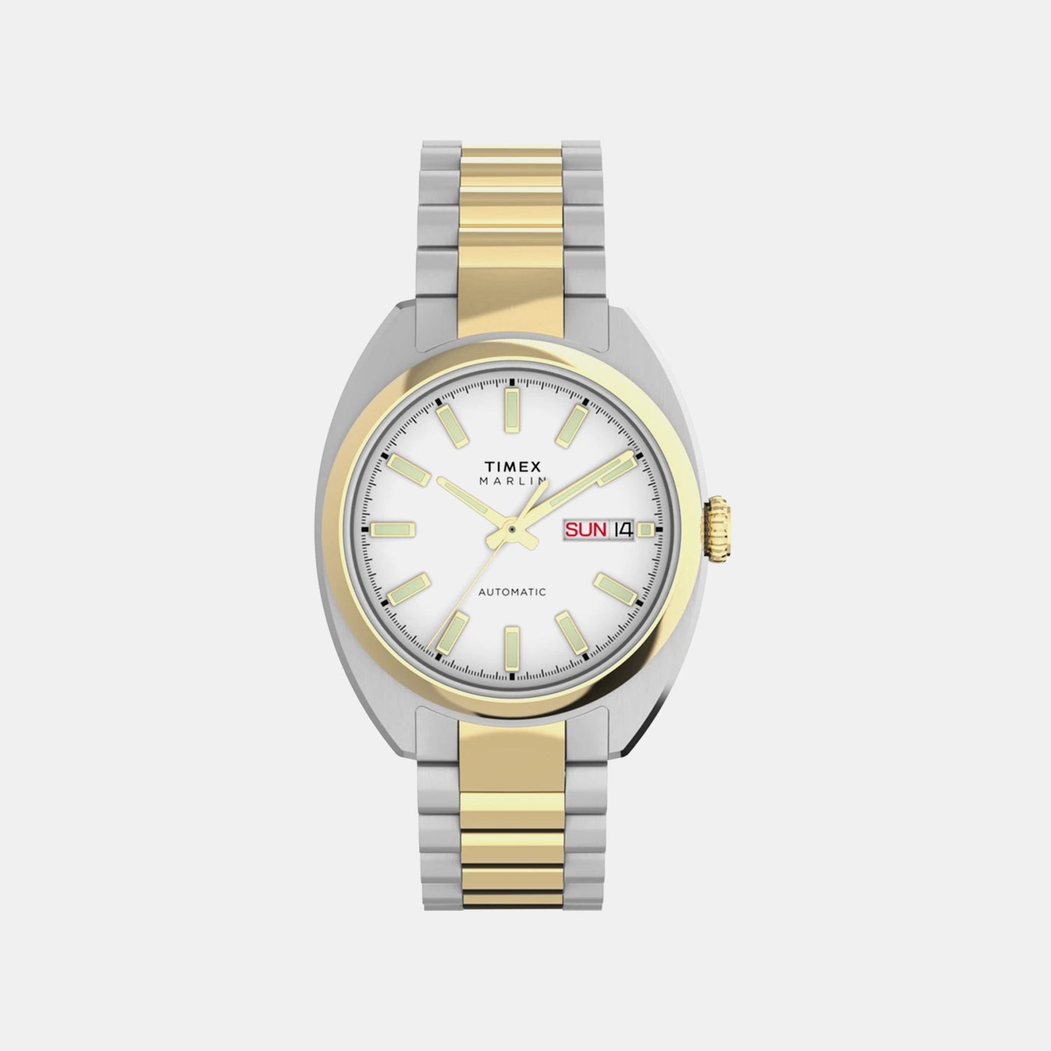 Timex Men Automatic White Dial Analog Stainless Steel Watch Tw2Y65100Uj