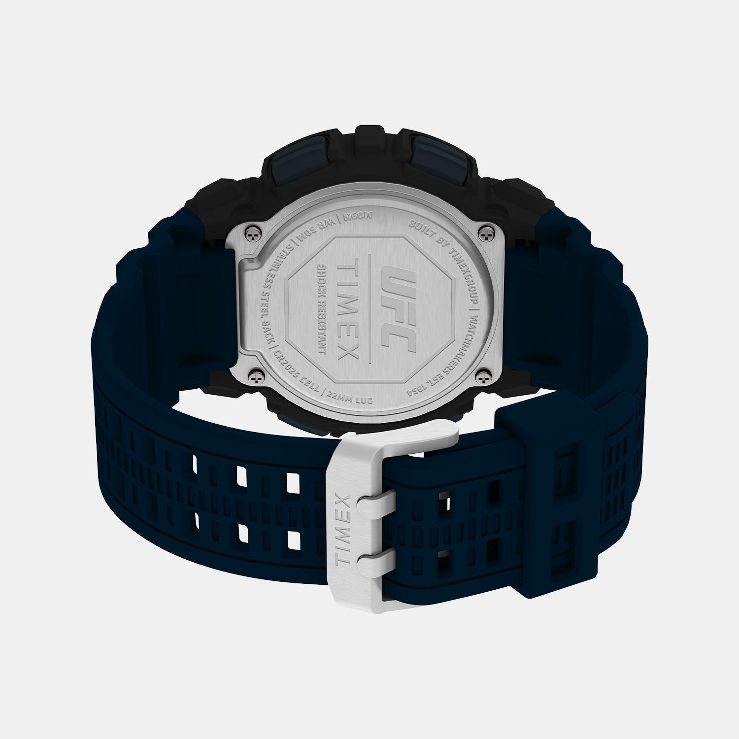 Timex Ufc Men Quartz Grey Dial Digital Resin Watch Tw5M535000D
