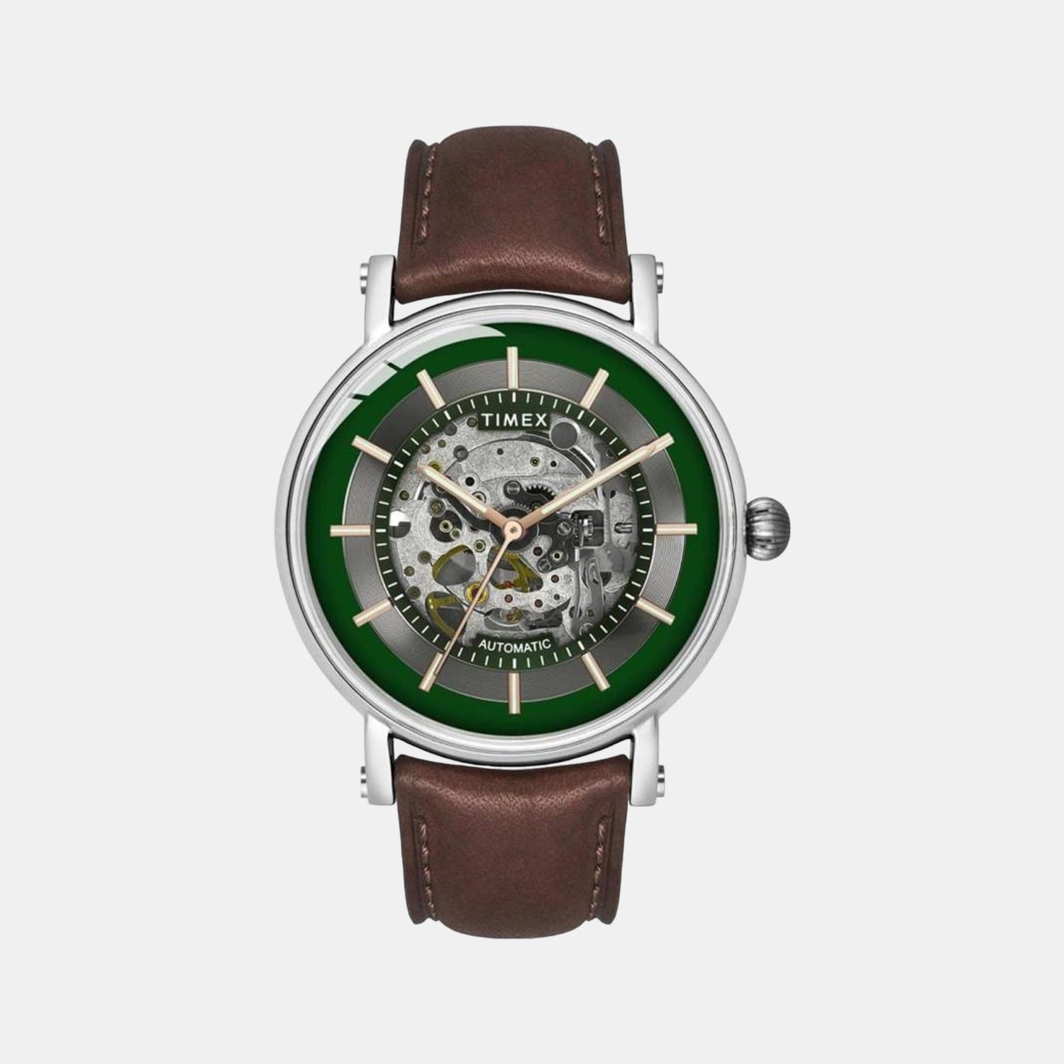 Timex Signio Men Automatic Dial Analog Leather Watch Tweg16717