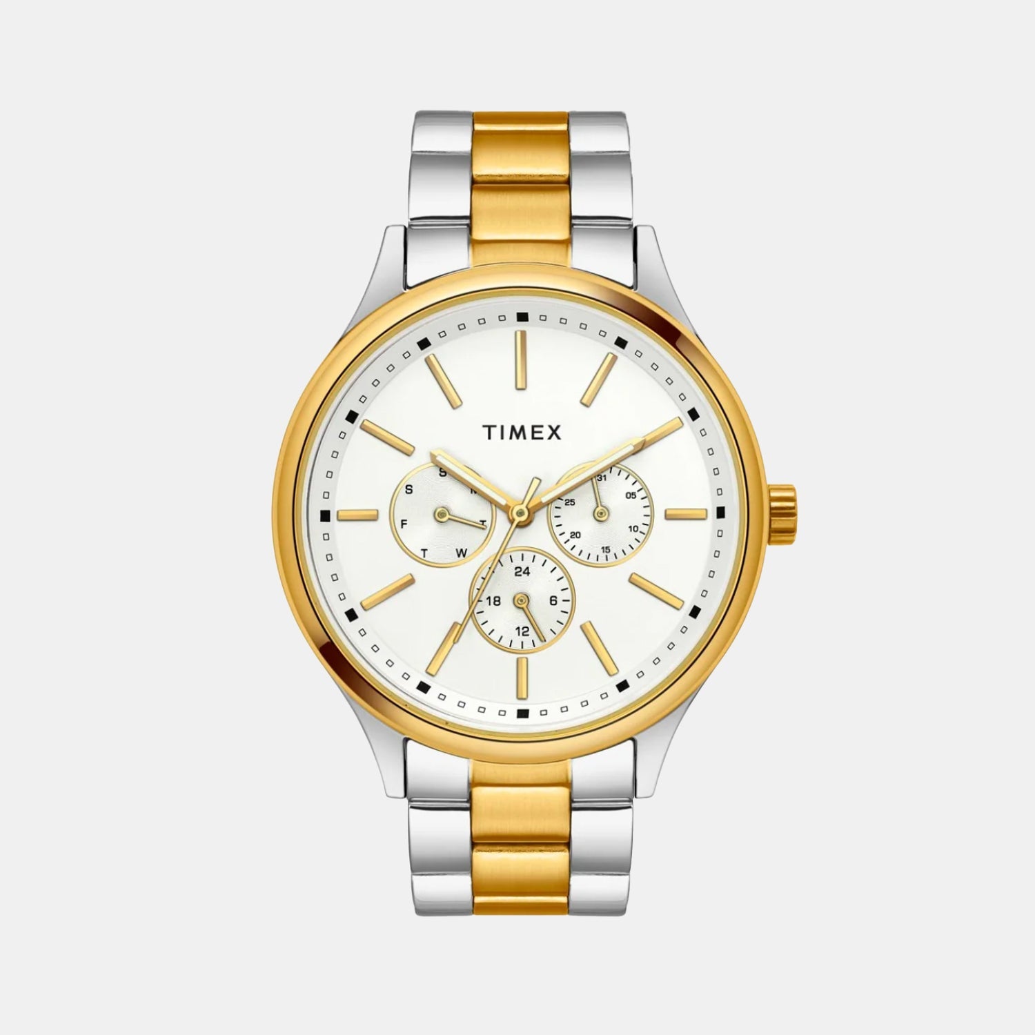 Timex Trendline Men Quartz Dial Chronograph Stainless Steel Watch Tweg18424