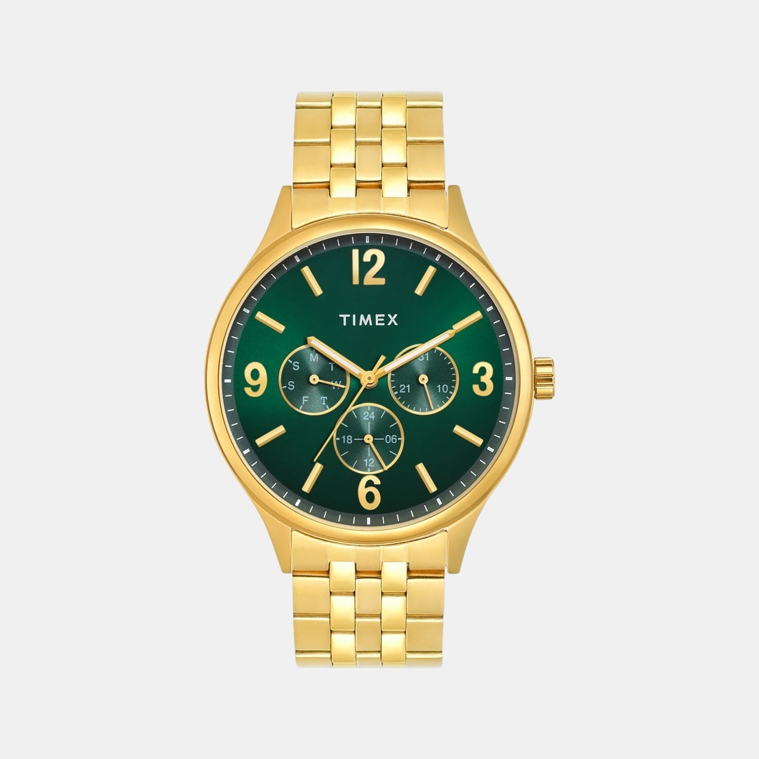Timex Trendline Men Quartz Dial Multi-Function Stainless Steel Watch Tweg18440