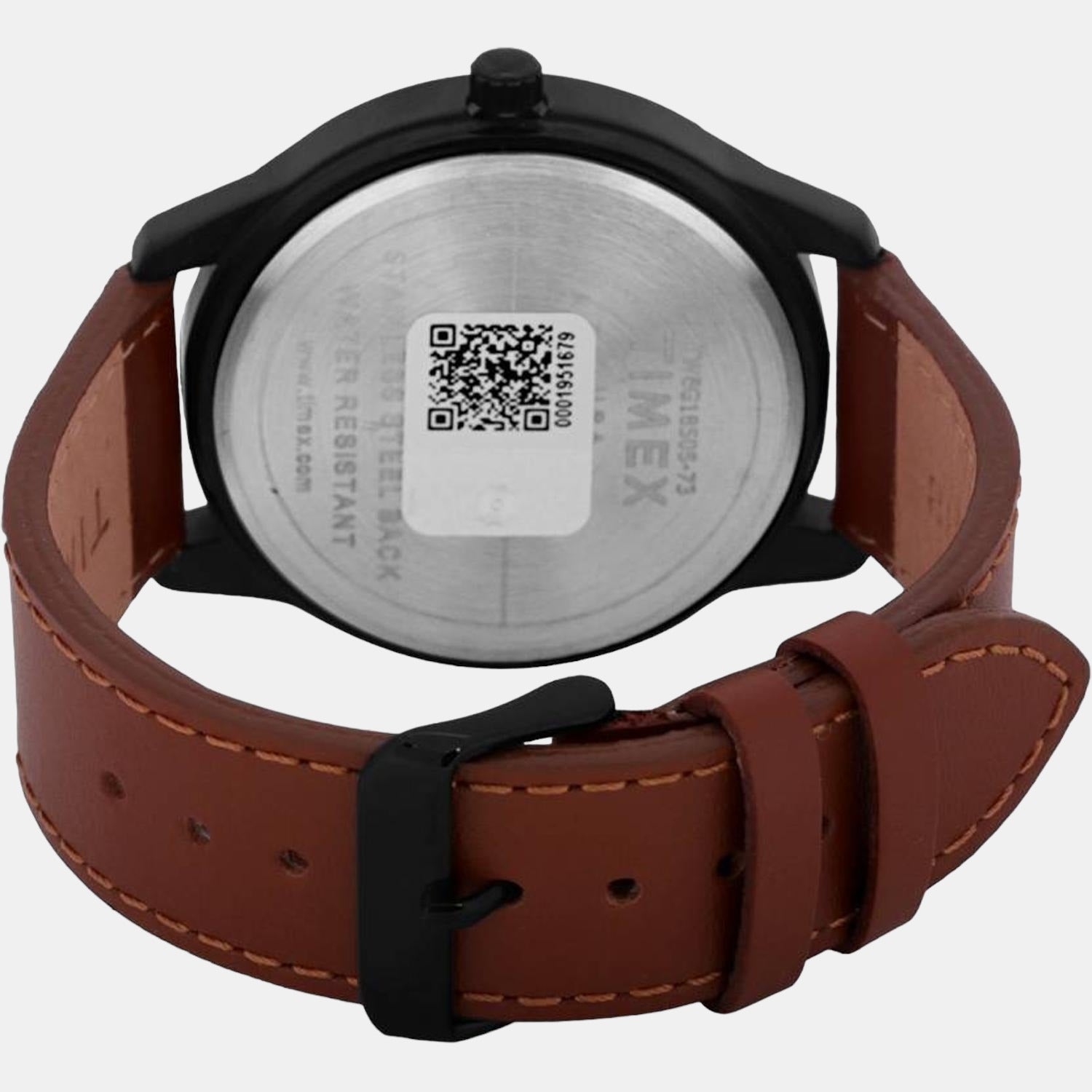 Timex Trendline Men Quartz Dial Chronograph Leather Watch Tweg18505