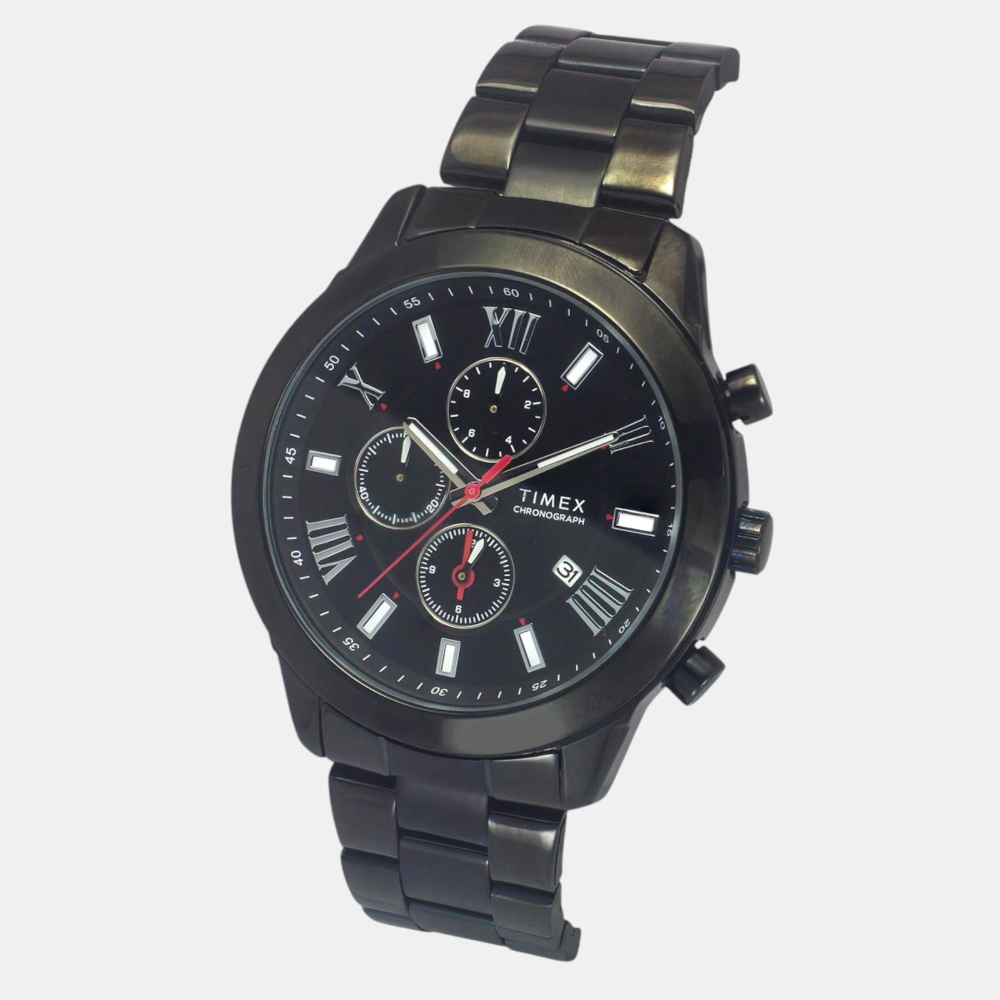 Timex Trendline Men Quartz Dial Chronograph Stainless Steel Watch Tweg18518