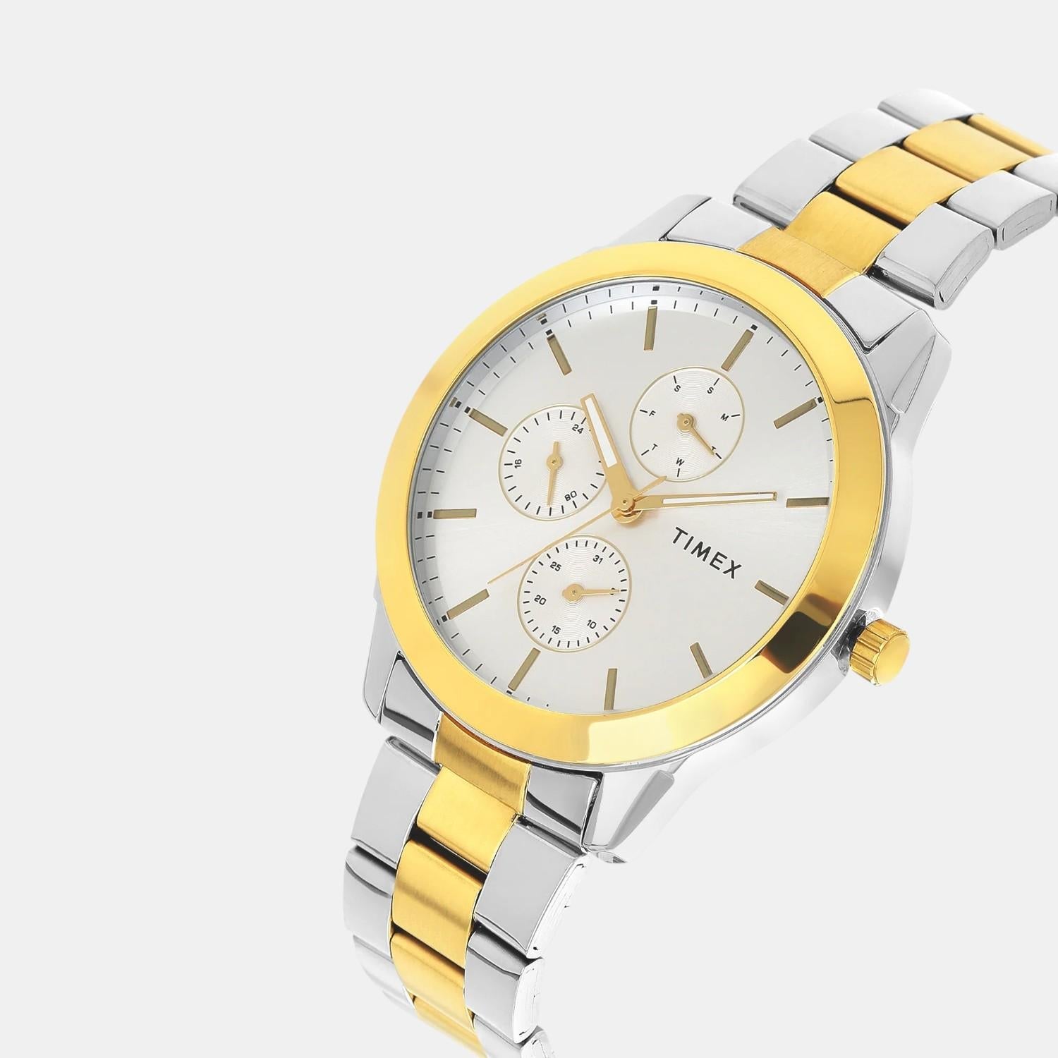 Timex Trendline Men Quartz Dial Multi-Function Stainless Steel Watch Tweg18523
