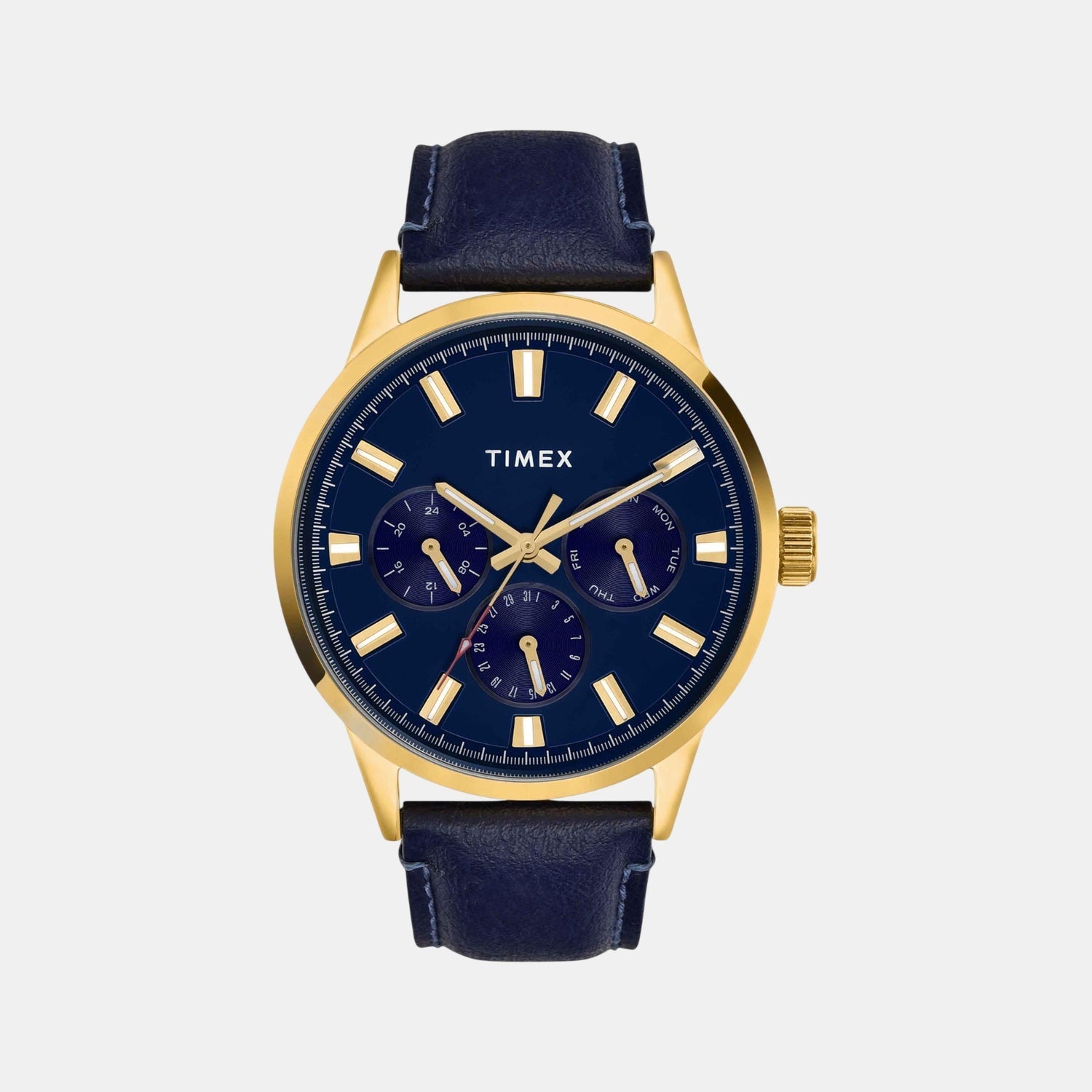 Timex Fashion Men Quartz Dial Multi-Function Leather Watch Tweg19928