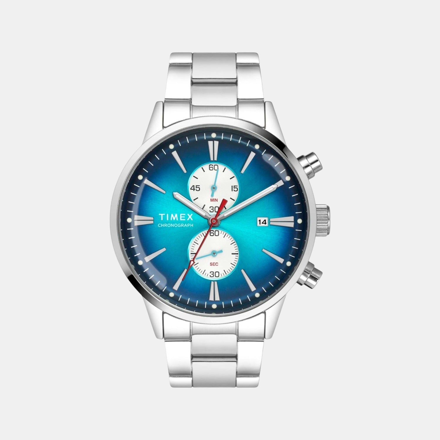 Timex Trendline Men Quartz Dial Chronograph Stainless Steel Watch Tweg19931