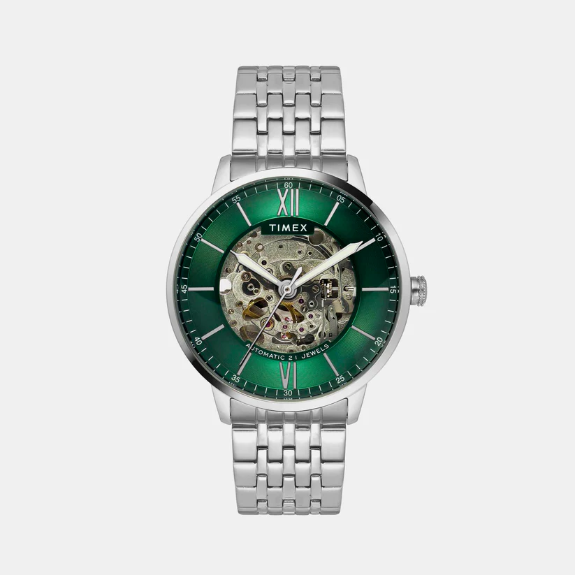 Timex Signio Men Automatic Dial Analog Stainless Steel Watch Tweg23502
