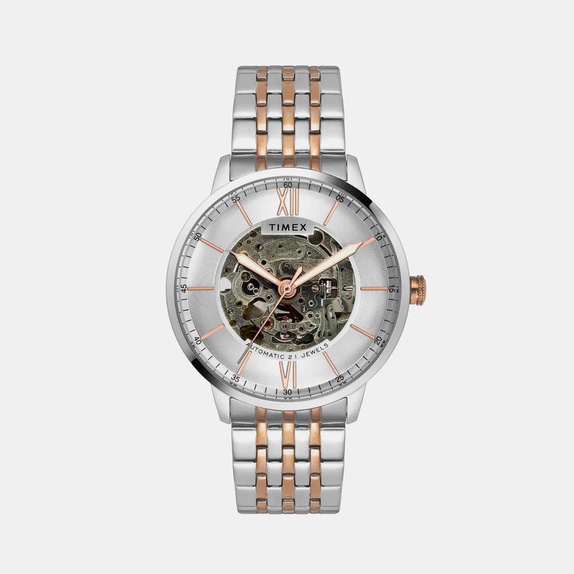 Timex Signio Men Automatic Dial Analog Stainless Steel Watch Tweg23503