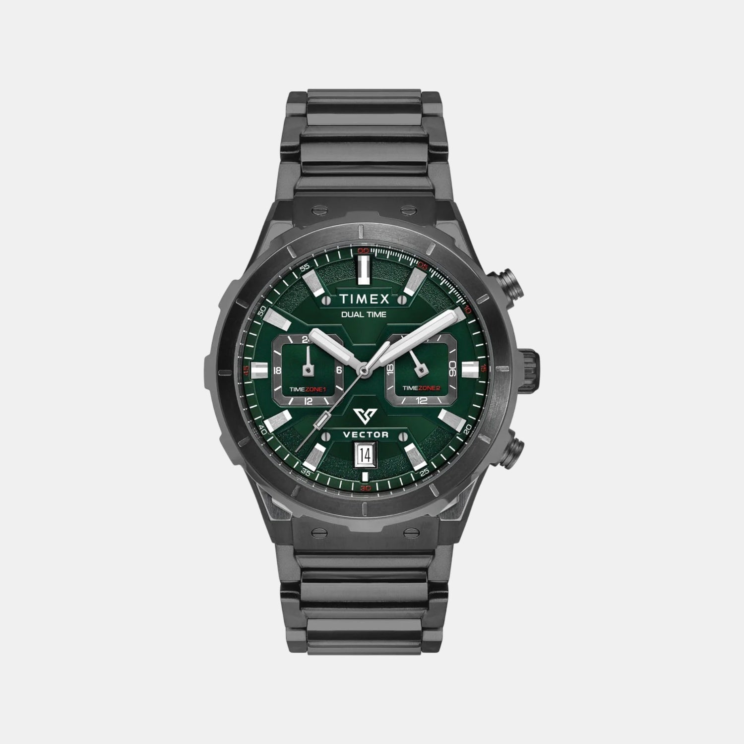 Timex Vector Men Quartz Dial Chronograph Stainless Steel Watch Tweg24802