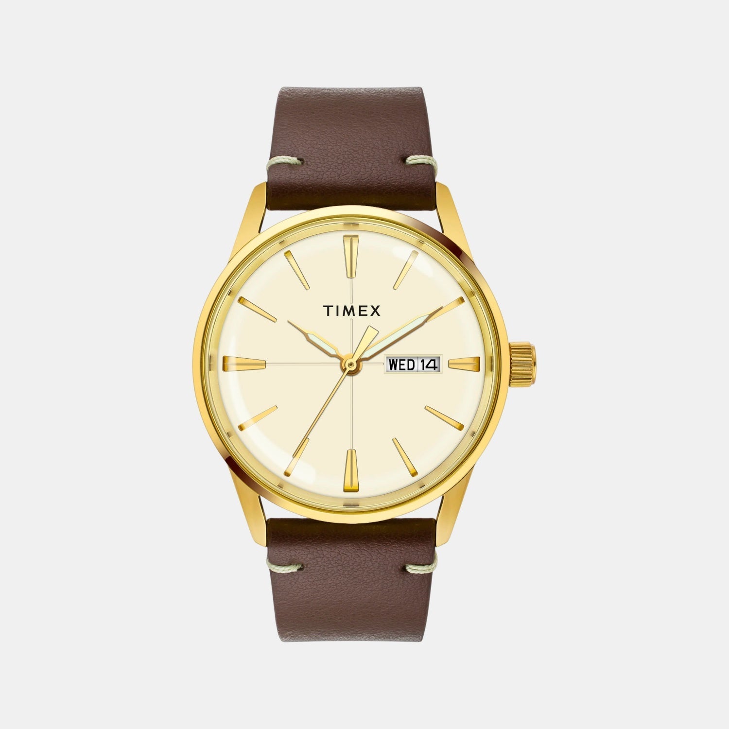 Timex Trendline Men Quartz Dial Analog Leather Watch Tweg25502