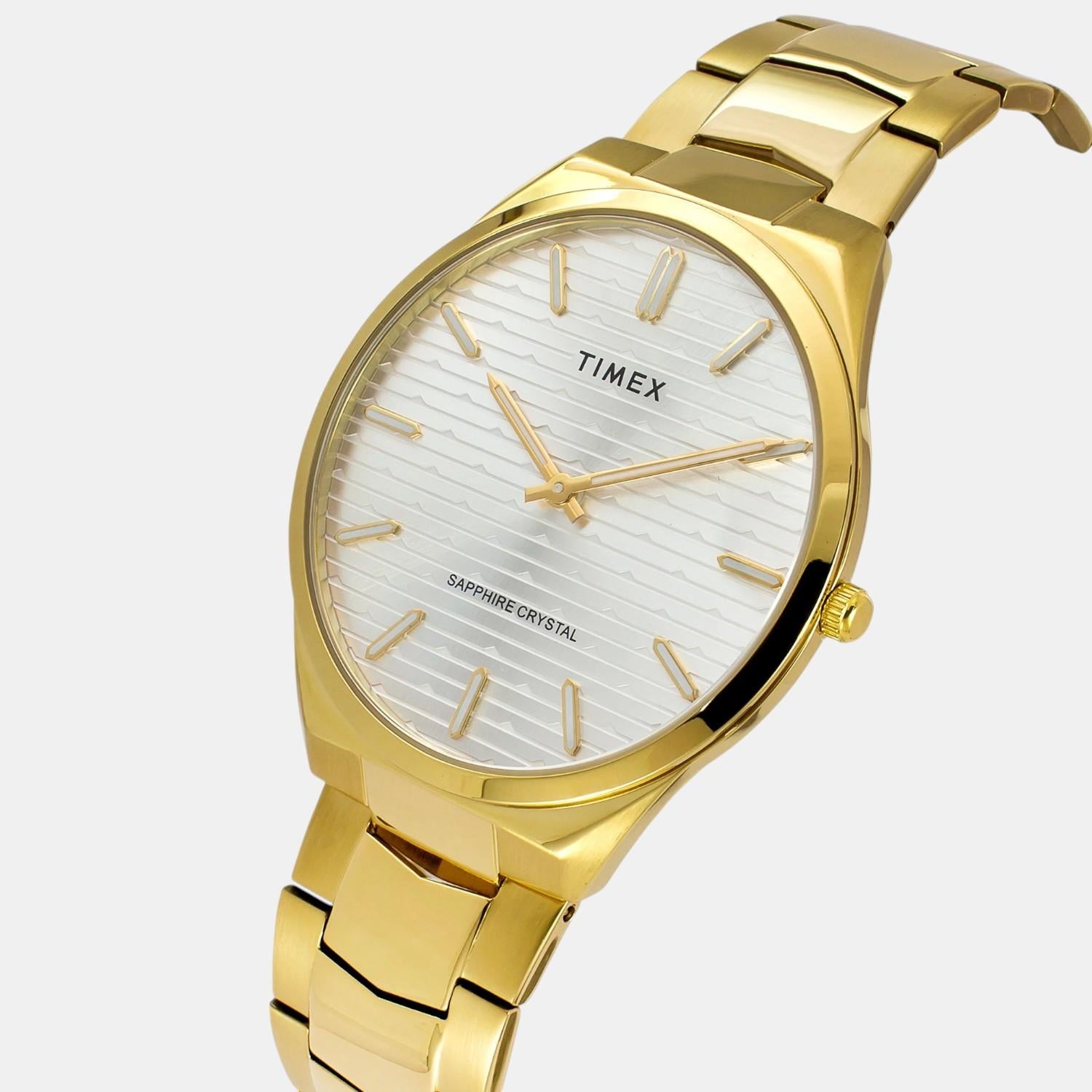 Timex Signio Men Quartz Dial Analog Stainless Steel Watch Tweg25801