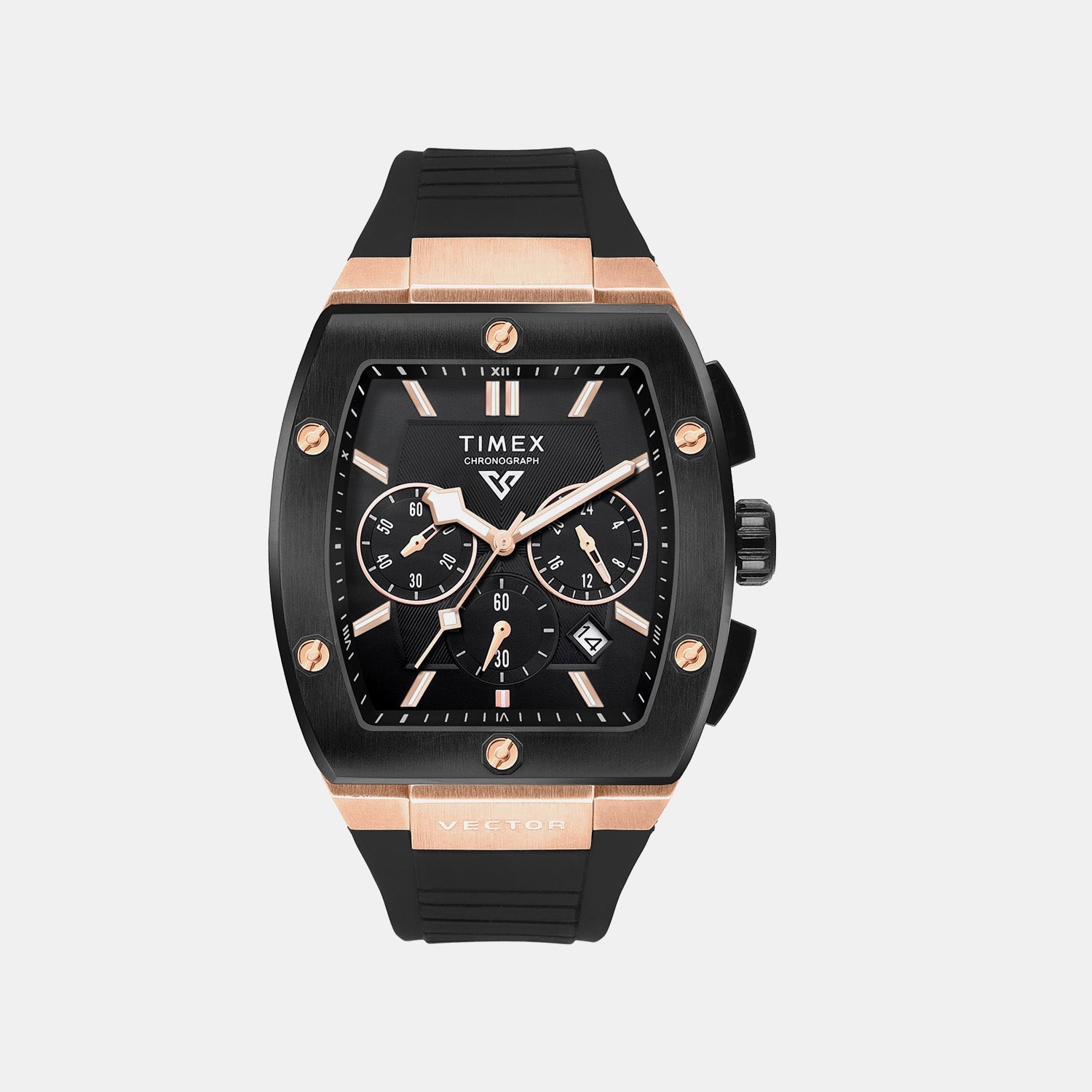 Timex Vector Men Quartz Dial Chronograph Silicone Watch Tweg26201