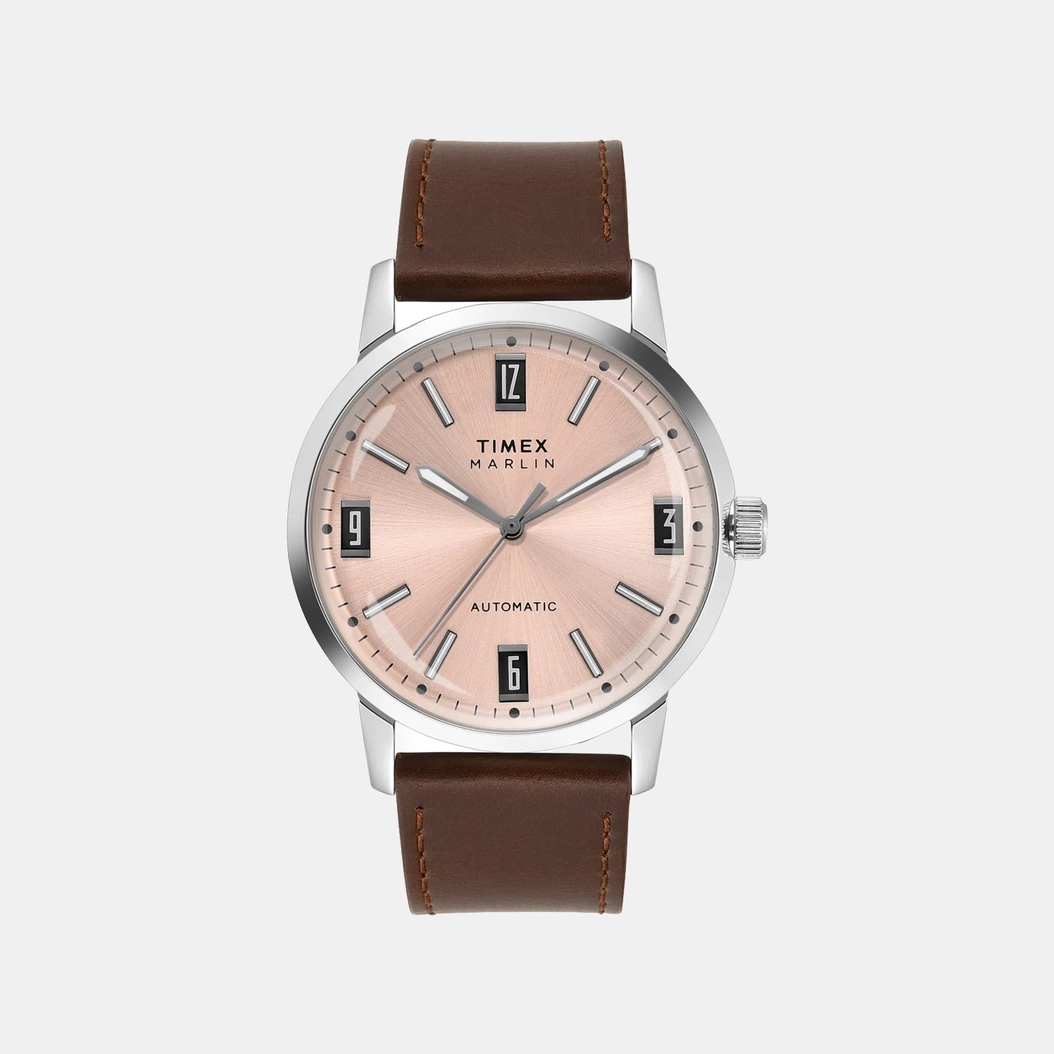Timex Marlin Men Automatic Dial Analog Leather Watch Tweg26701