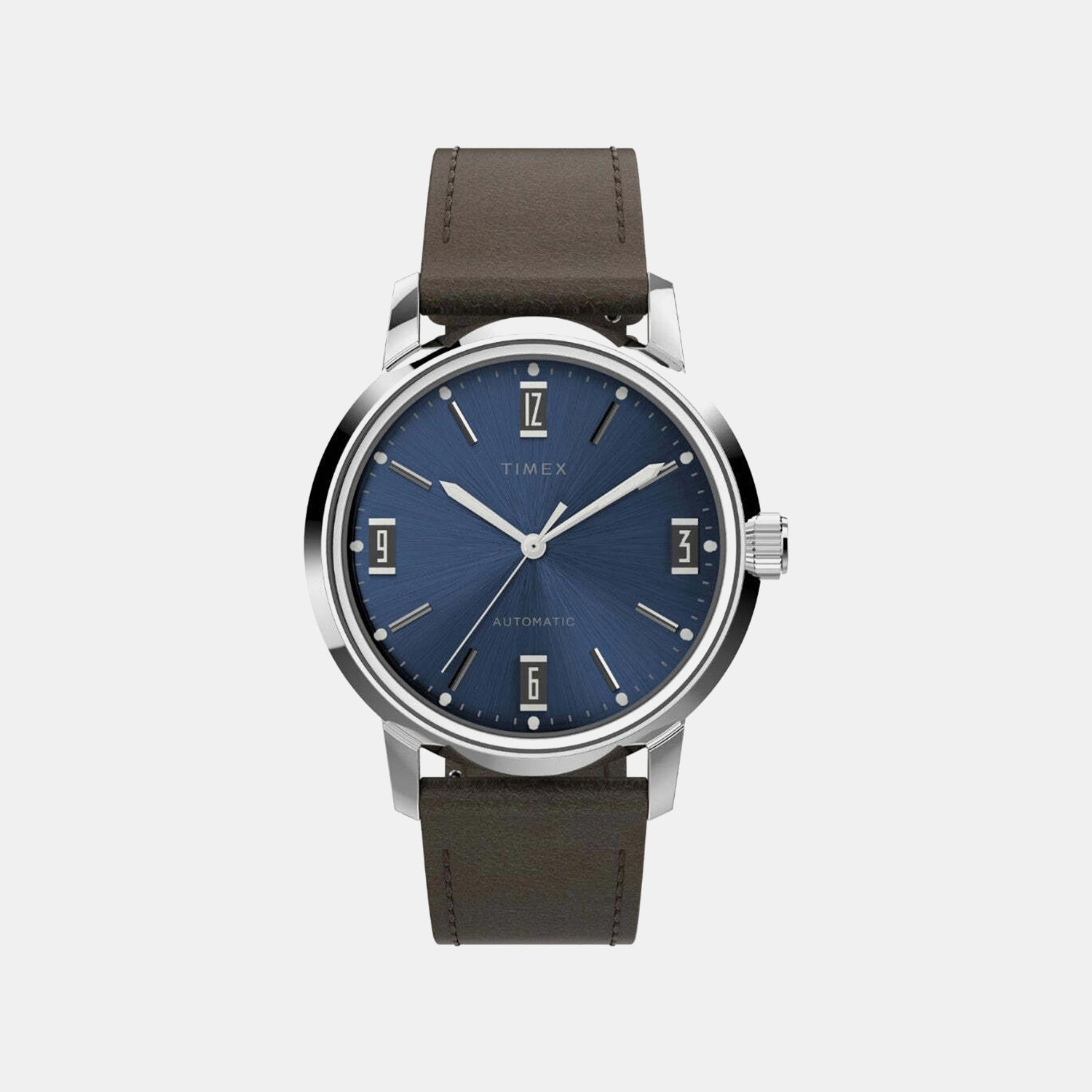 Timex Marlin Men Automatic Blue Dial Analog Leather Watch Tweg26710