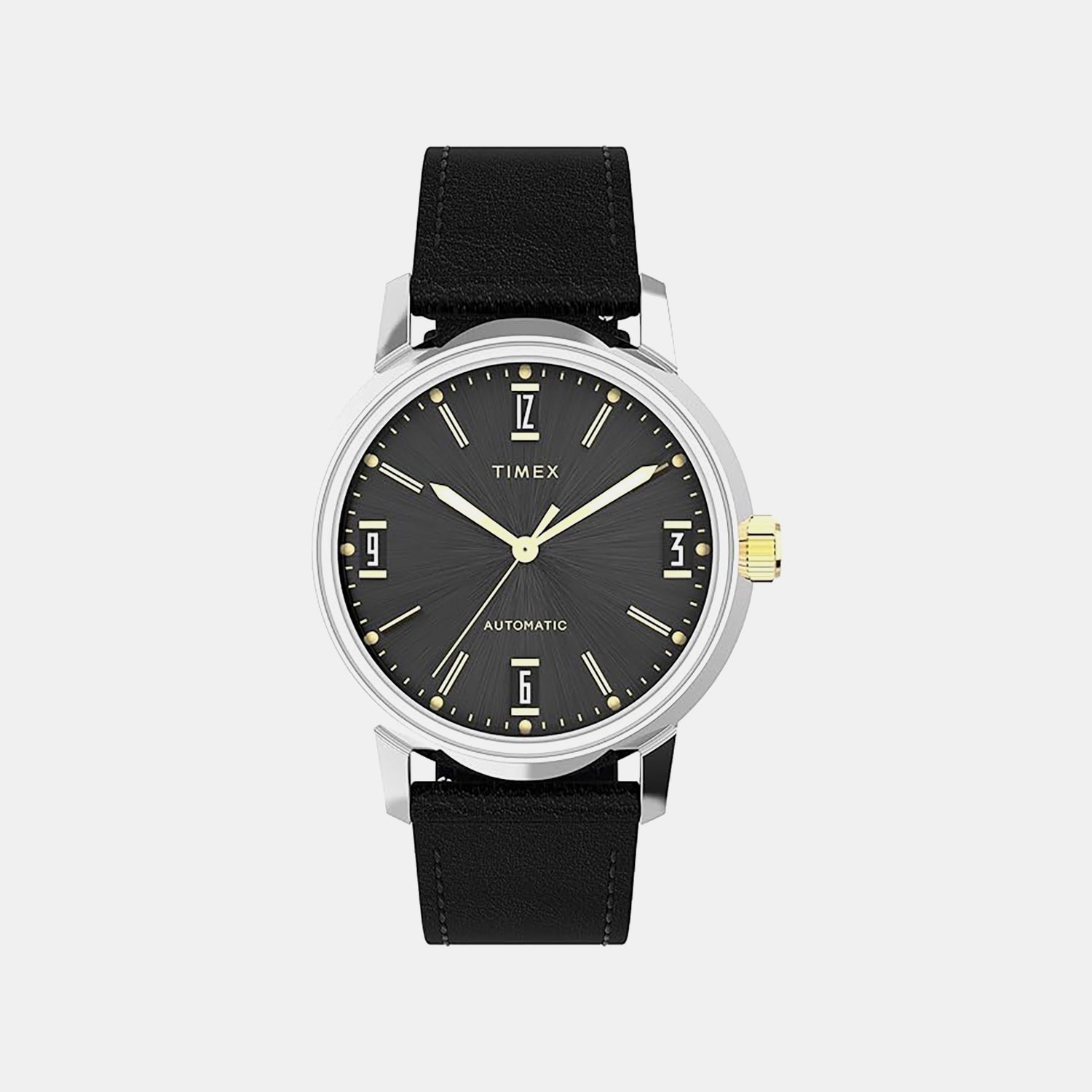 Timex Marlin Men Automatic Black Dial Analog Leather Watch Tweg26711