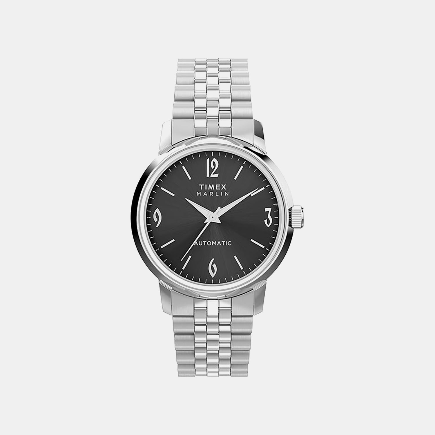 Timex Men Automatic Black Dial Analog Stainless Steel Watch Tweg26712