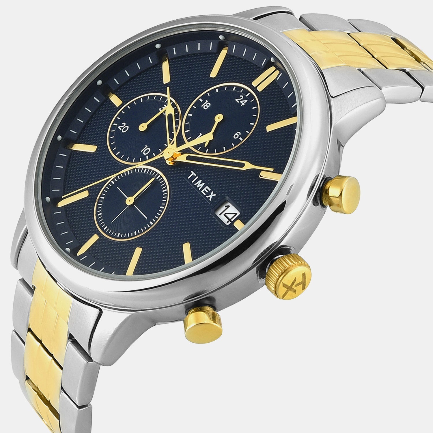 Timex Chicago Men Quartz Dial Chronograph Stainless Steel Watch Tweg26901