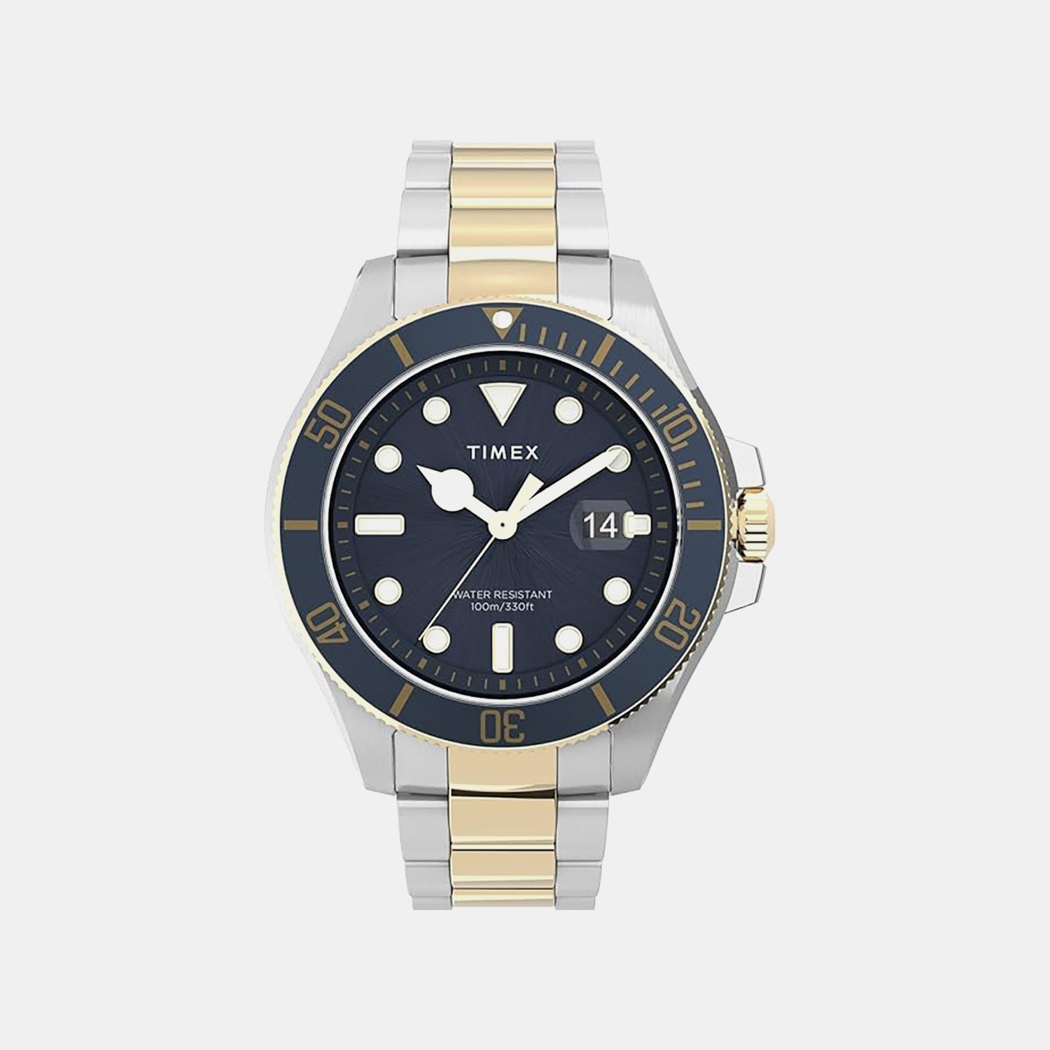 Timex Men Quartz Blue Dial Analog Stainless Steel Watch Tweg27001