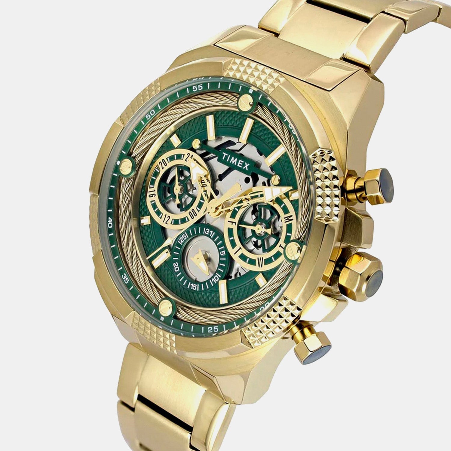 Timex Signio Men Quartz Dial Multi-Function Stainless Steel Watch Tweg27700