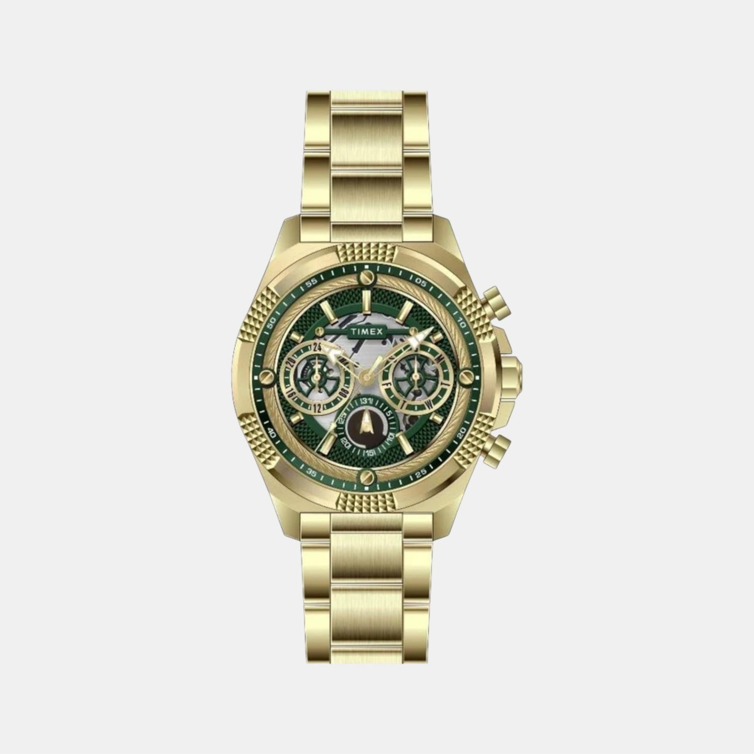 Timex Signio Men Quartz Dial Multi-Function Stainless Steel Watch Tweg27700