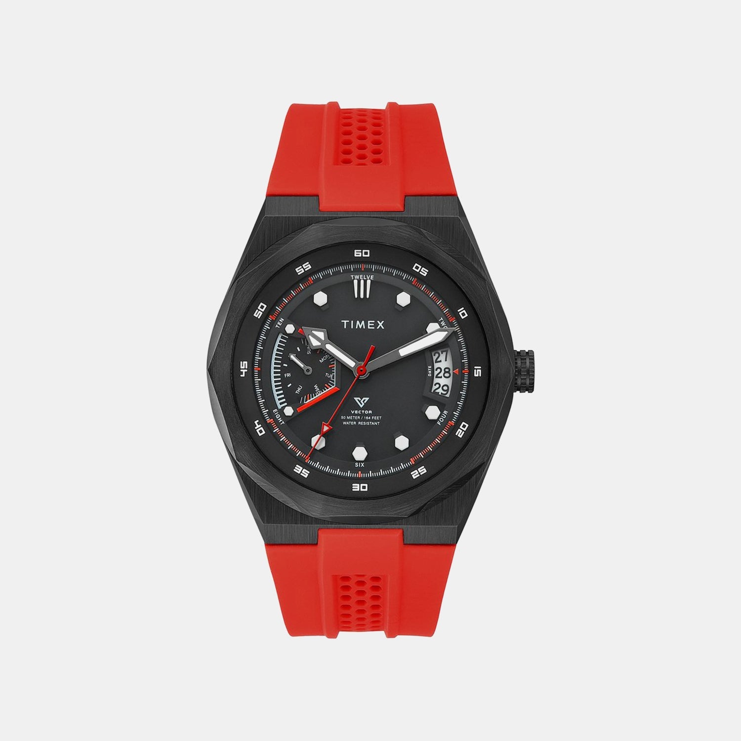 Timex Vector Men Quartz Dial Analog Silicone Watch Tweg31001
