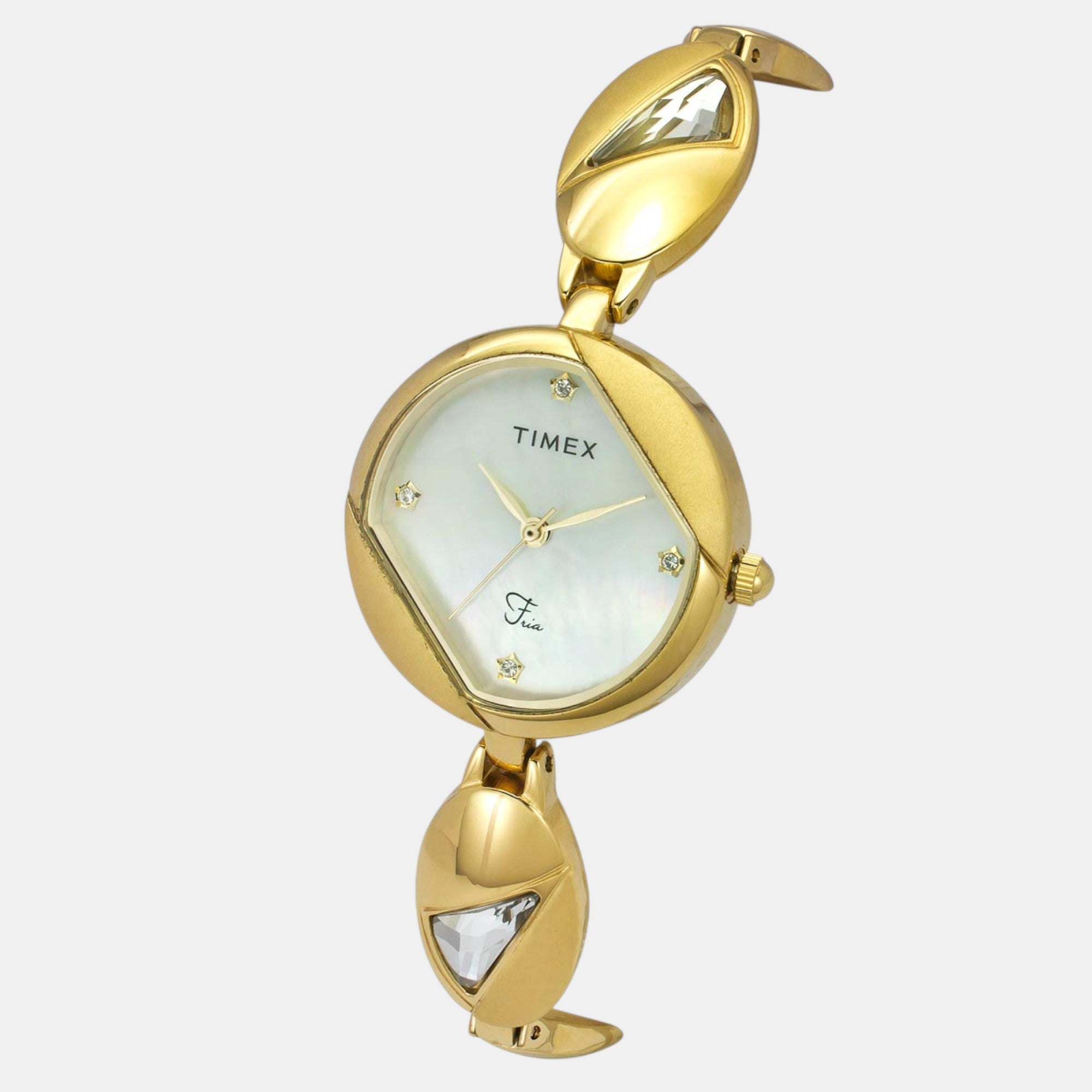 Timex Fria Women Quartz Dial Analog Brass Watch Twel16305