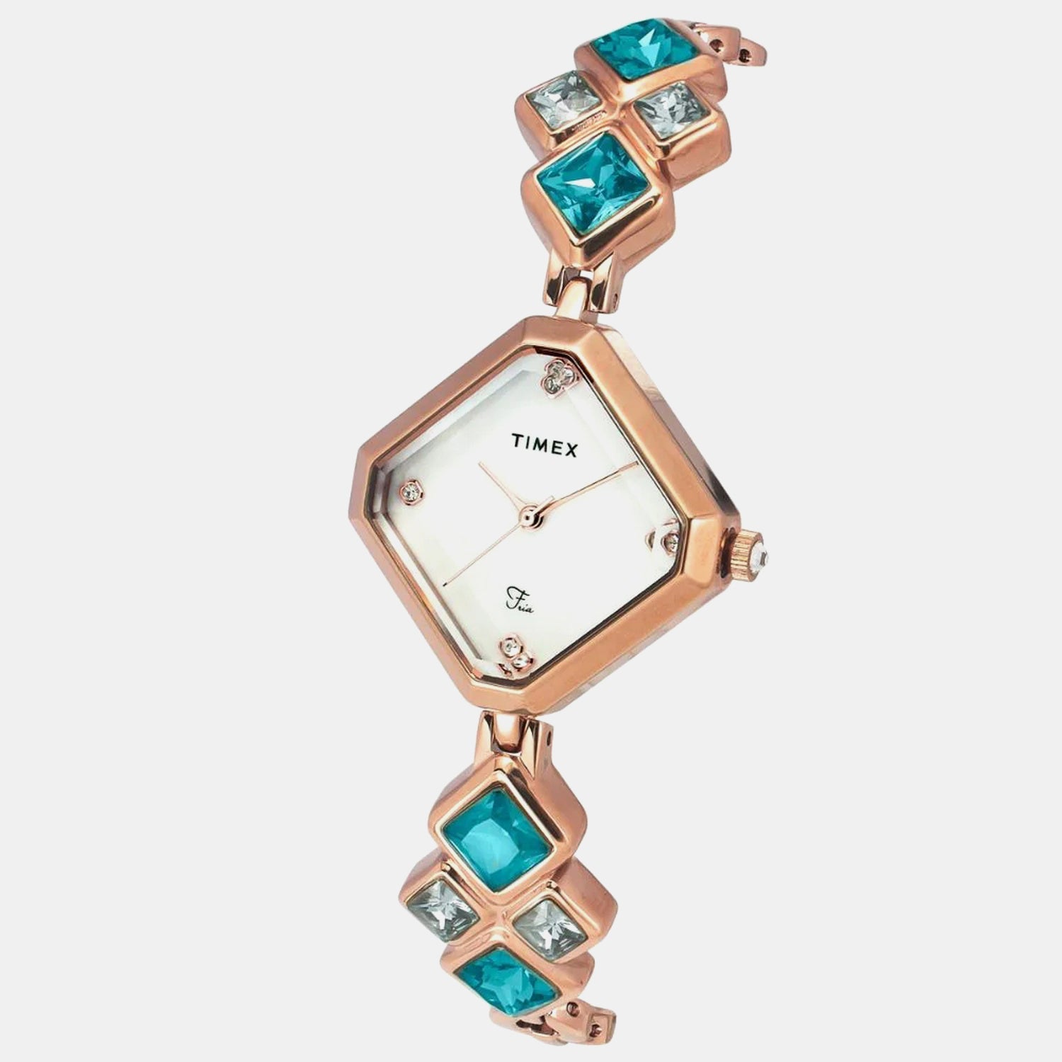 Timex Fria Women Quartz Dial Analog Brass Watch Twel17200