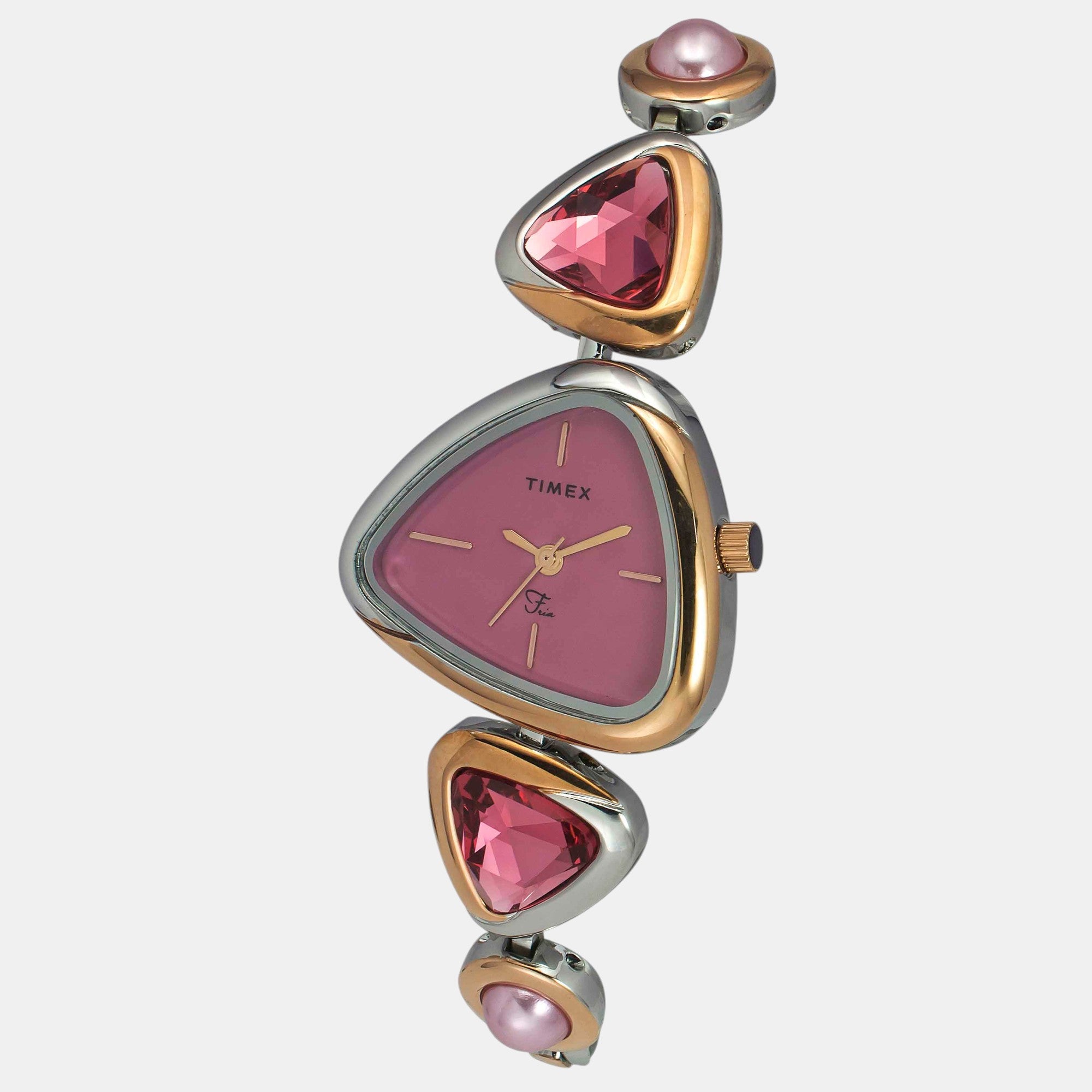 Timex Fria Women Quartz Dial Analog Brass Watch Twel17700