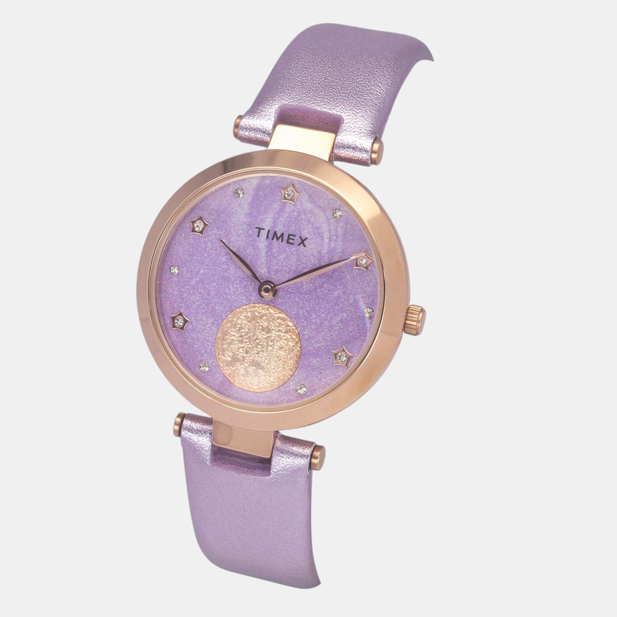 Timex Fashion Women Quartz Dial Analog Leather Watch Twel19200