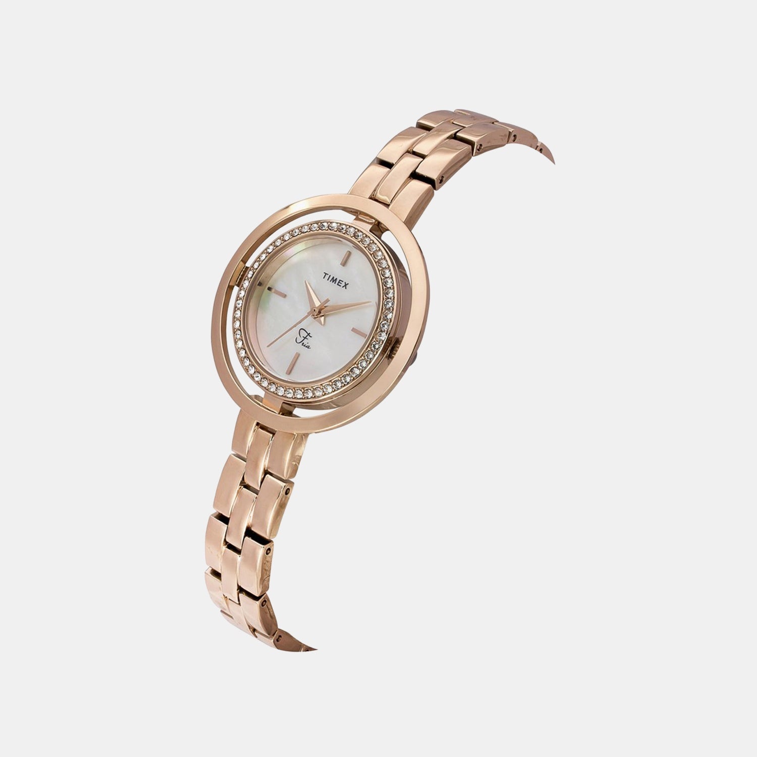 Timex Fria Women Quartz Dial Analog Brass Watch Twel24300