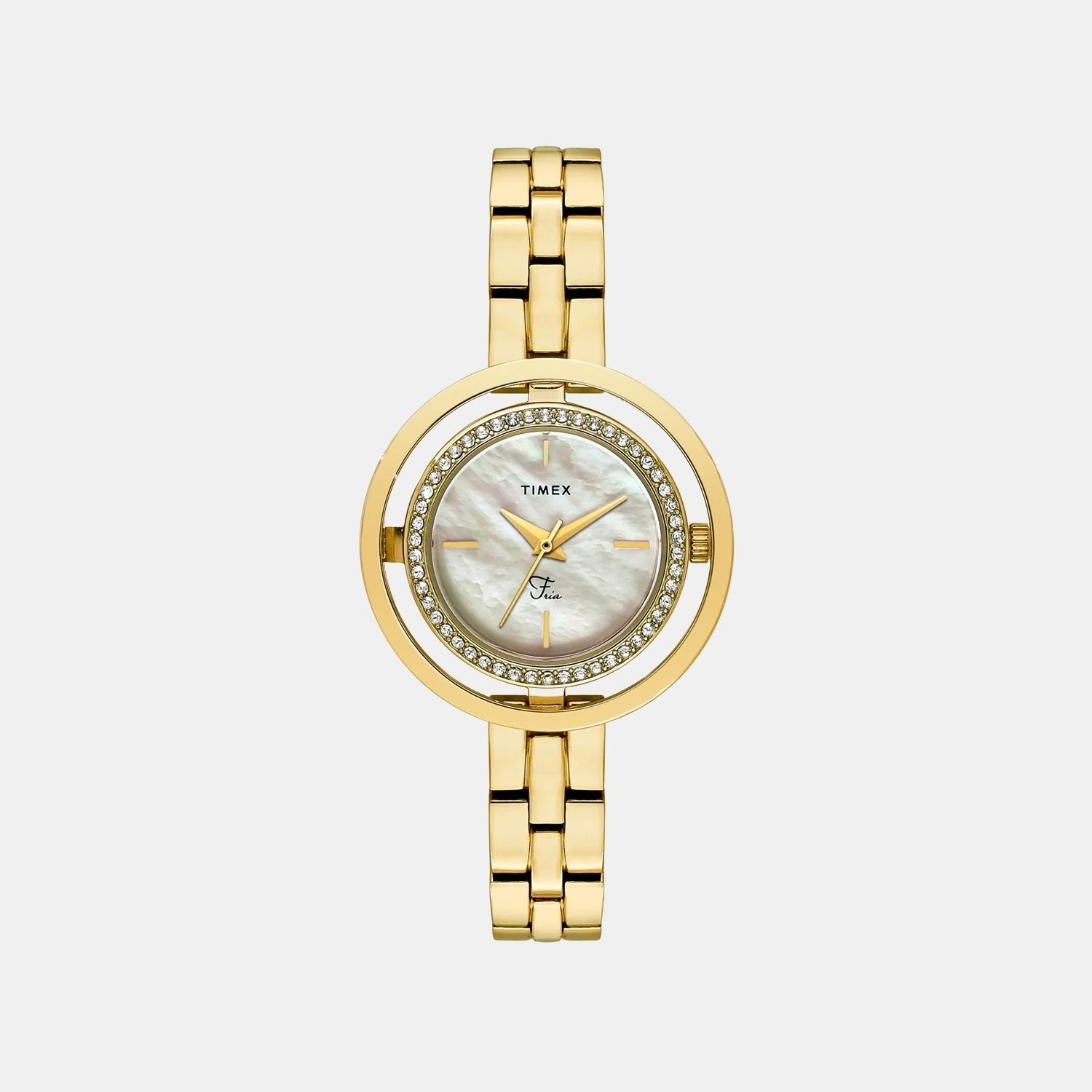Timex Fria Women Quartz Dial Analog Brass Watch Twel24301