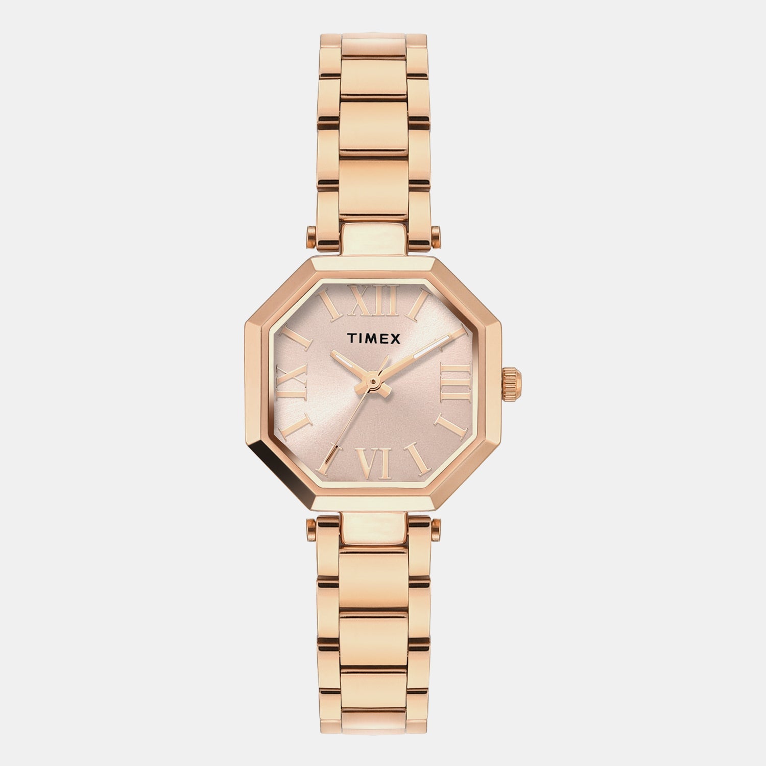Timex Trendline Women Quartz Rose Gold Dial Analog Stainless Steel Watch Twel26903