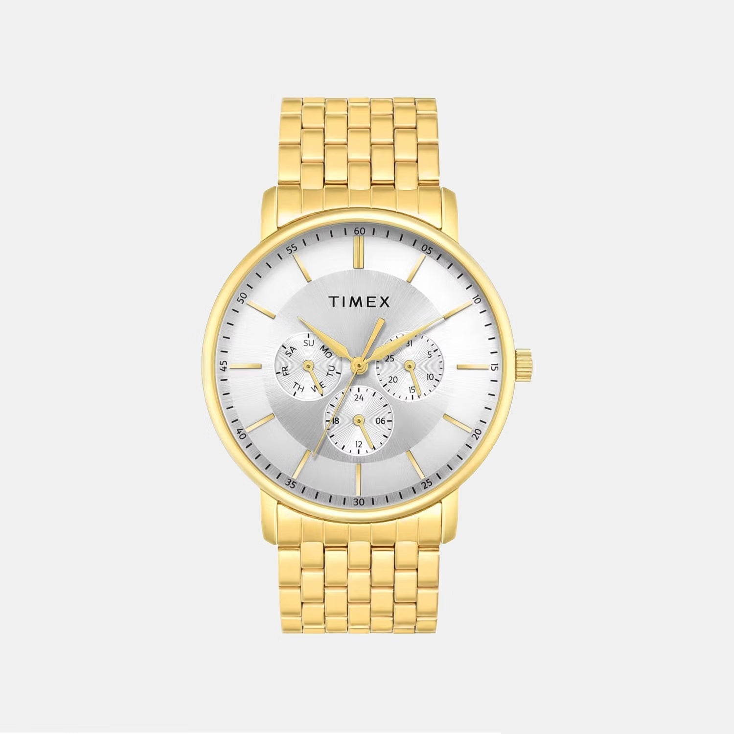 Timex Trendline Men Quartz Dial Multi-Function Stainless Steel Watch Twtg12807