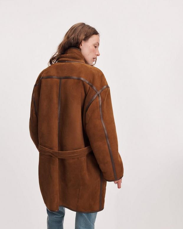 Rag & Bone Terri Suede Shearling Jacket