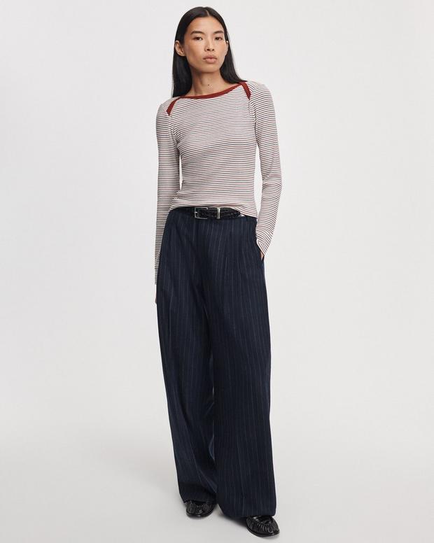 Rag & Bone the Essential Ribbed Bateau Tee