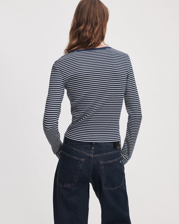 Rag & Bone the Essential Ribbed Bateau Tee