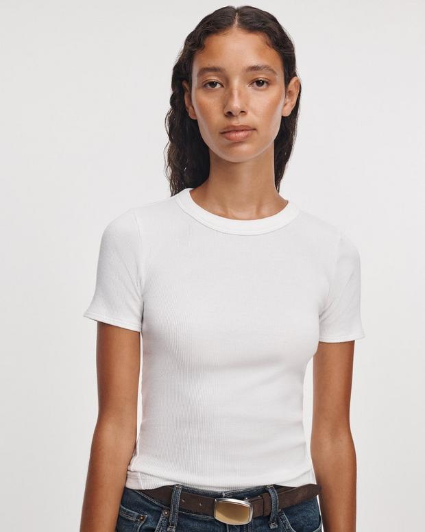 Rag & Bone the Essential Ribbed Tee