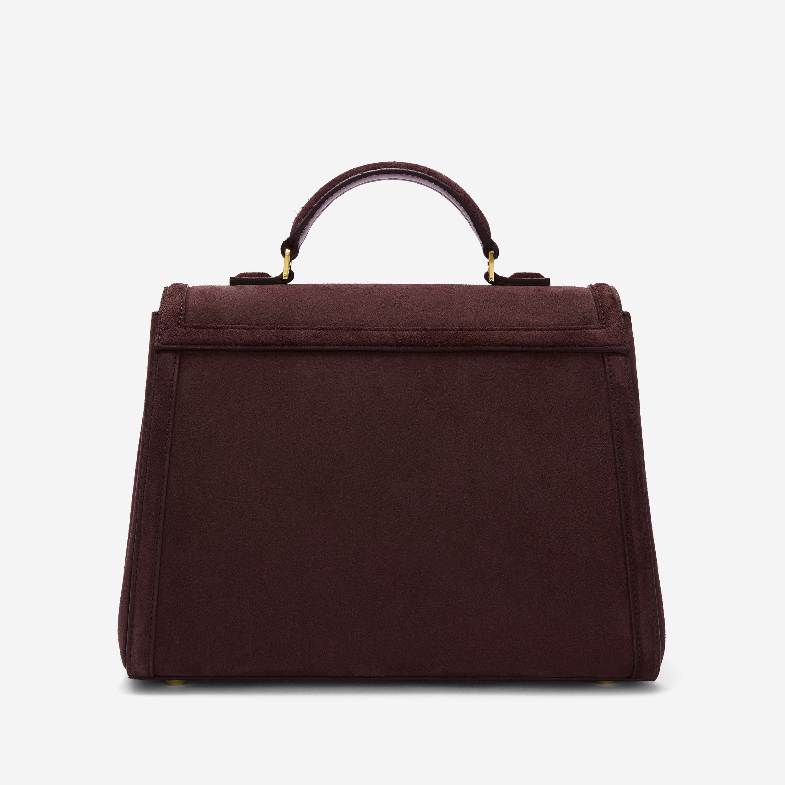 DeMellier The Midi Paris burgundy suede & burgundy smooth