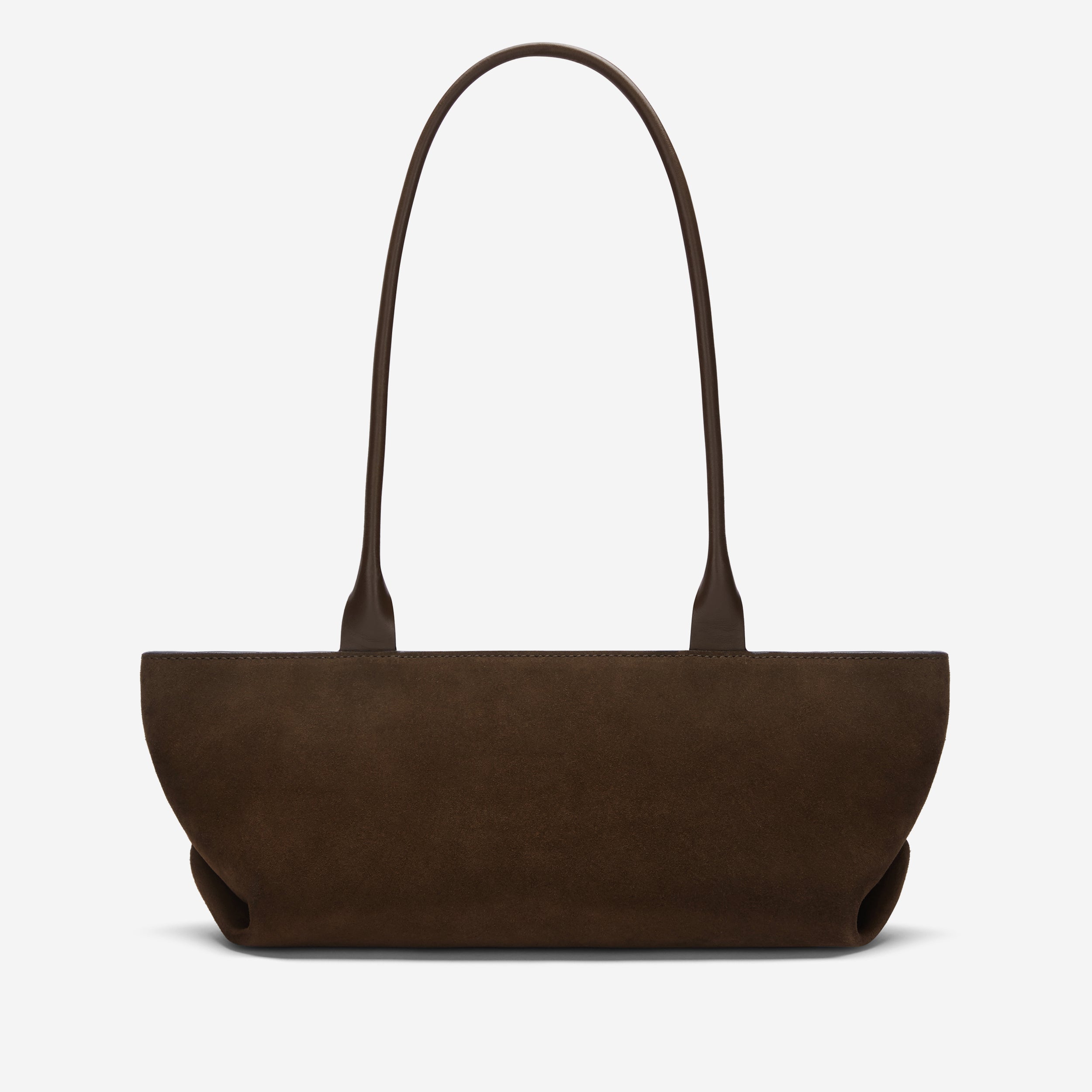 DeMellier The New York Shoulder mocha suede & mocha smooth