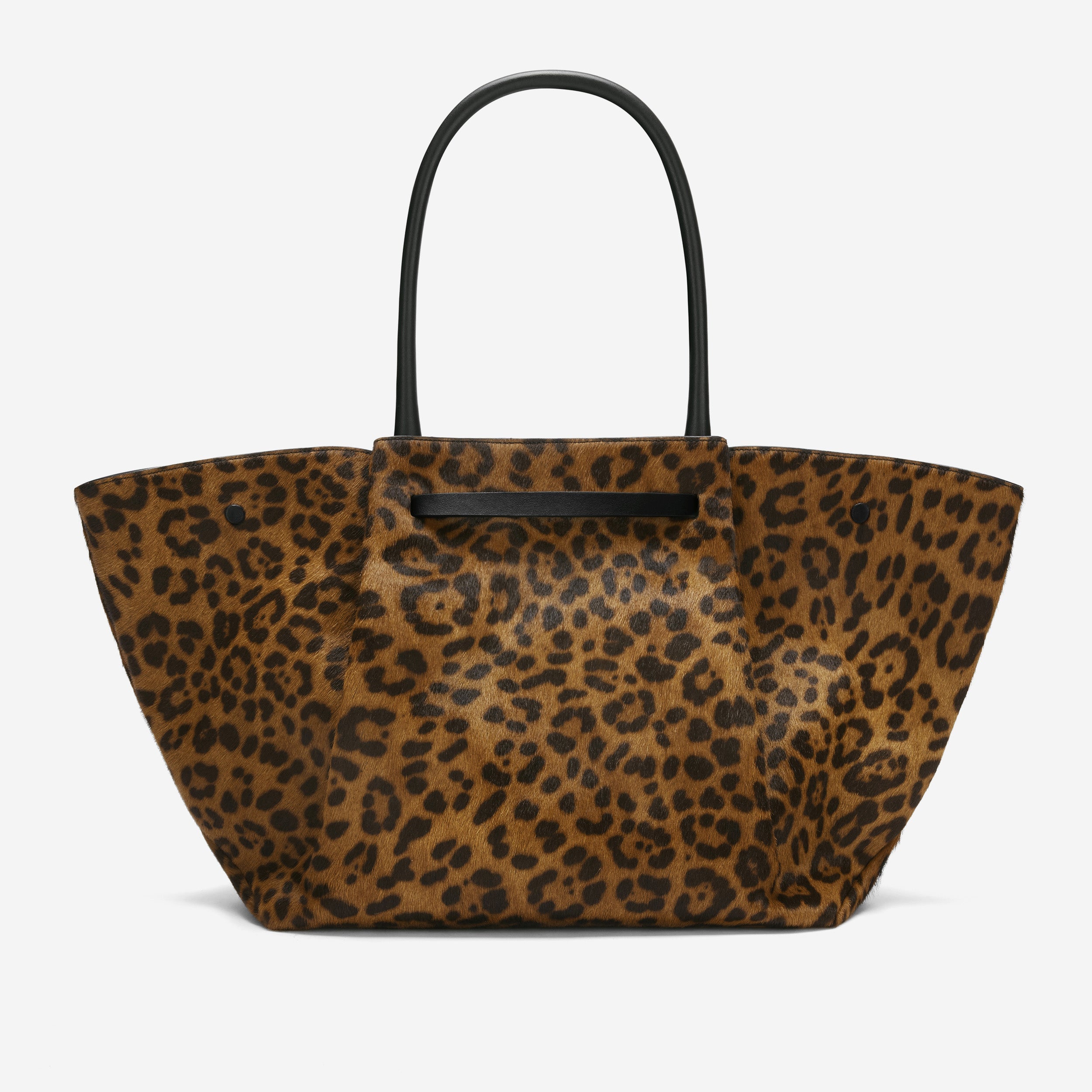 DeMellier The New York leopard-effect calf hair & black smooth