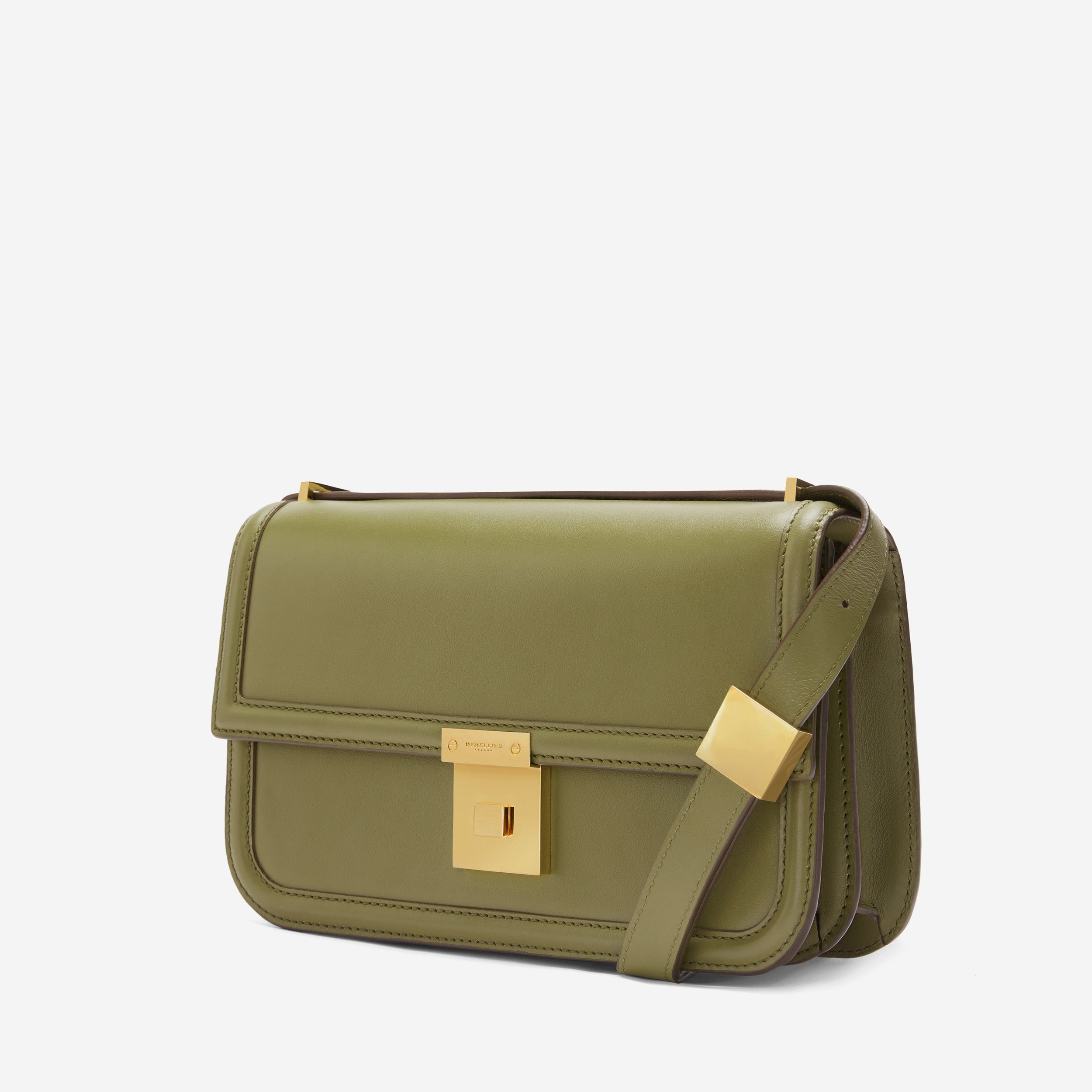 DeMellier The Paris Crossbody light olive smooth