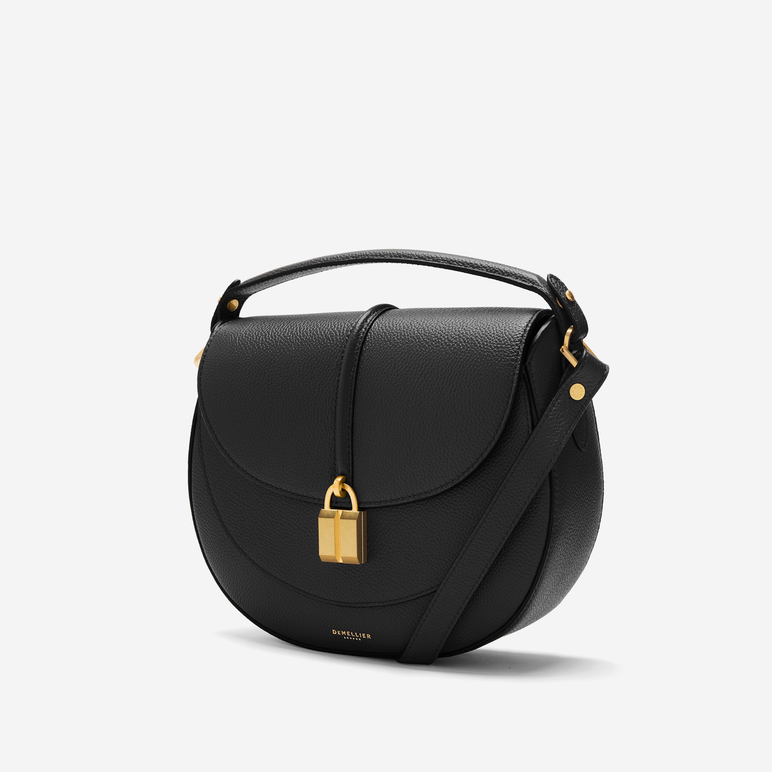 DeMellier The Siena Saddle black small grain