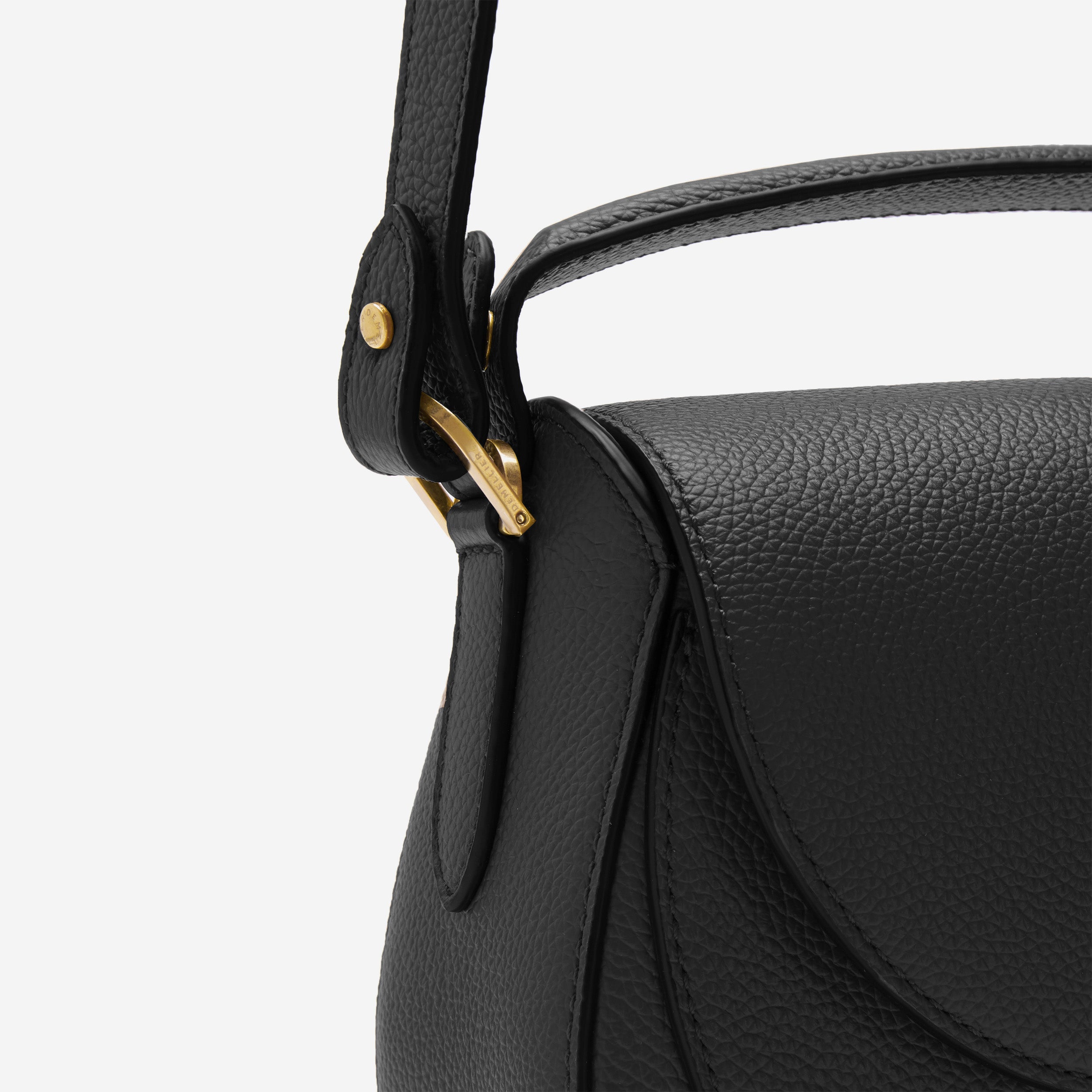DeMellier The Siena Saddle black small grain