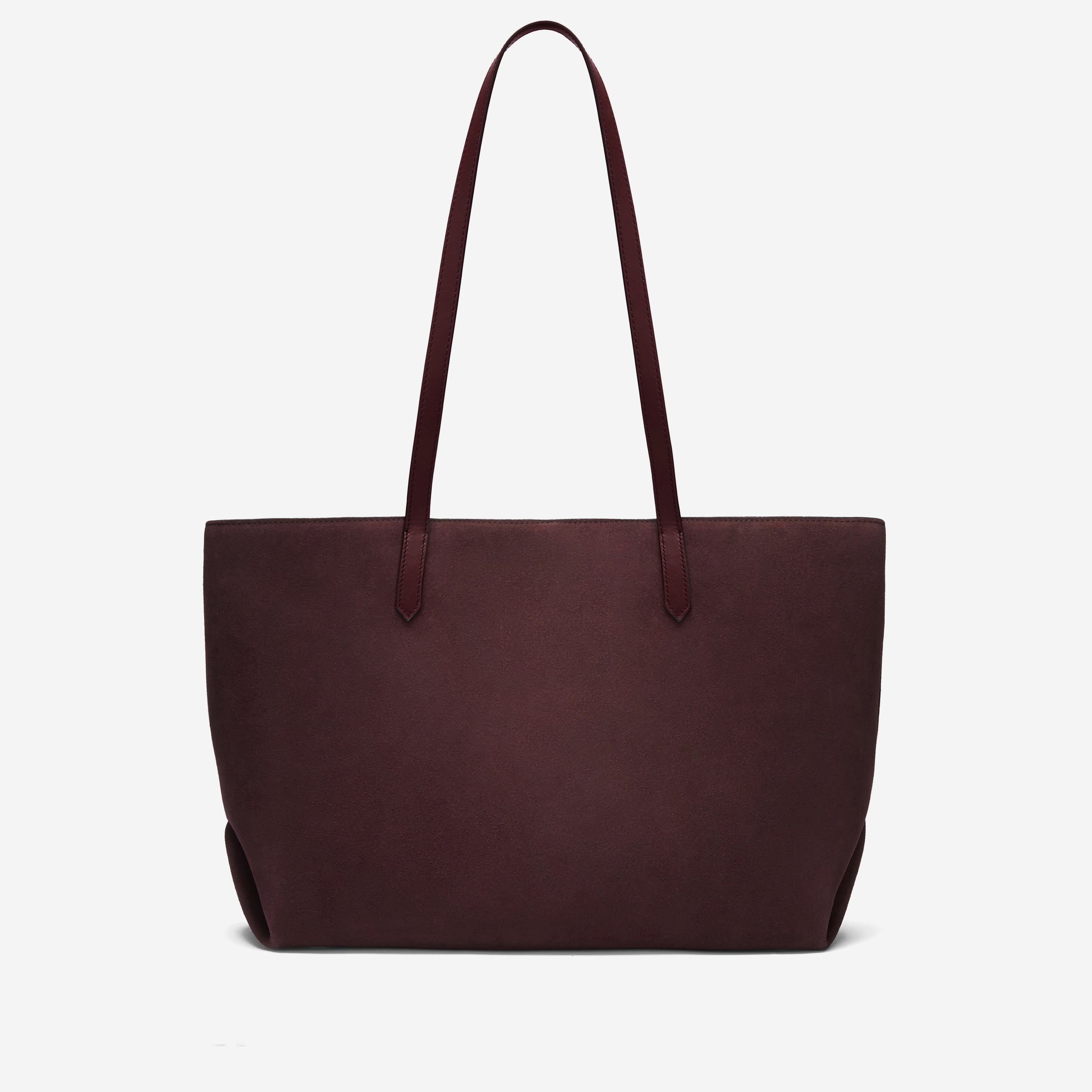 DeMellier The Tokyo Tote burgundy suede & burgundy smooth